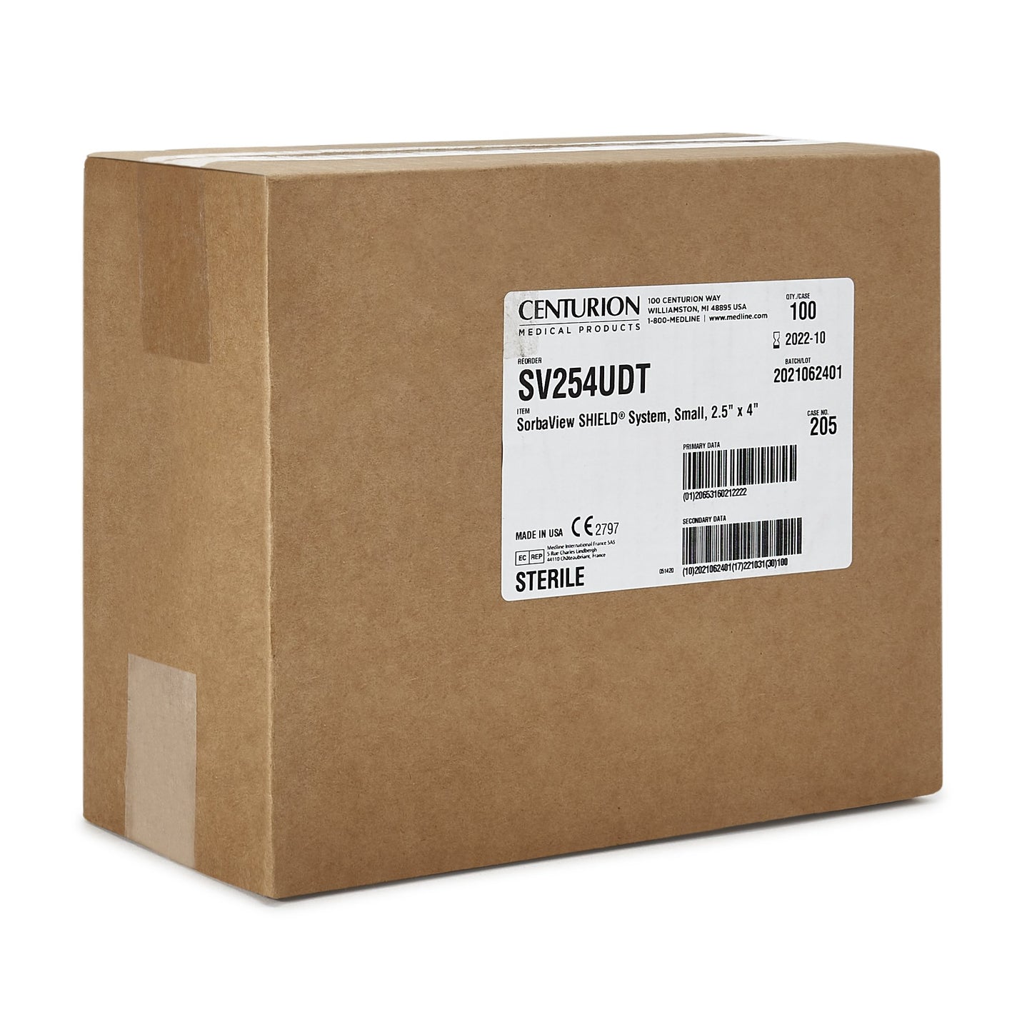 DRESSING, SORBAVIEW SHIELD STRSM (100/CS) CNTURN