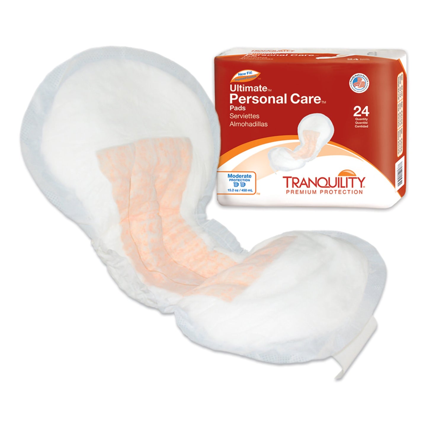 PAD, INCONT TRANQUILITY ULTIMATE 450ML (24/BG 4BG/CS)