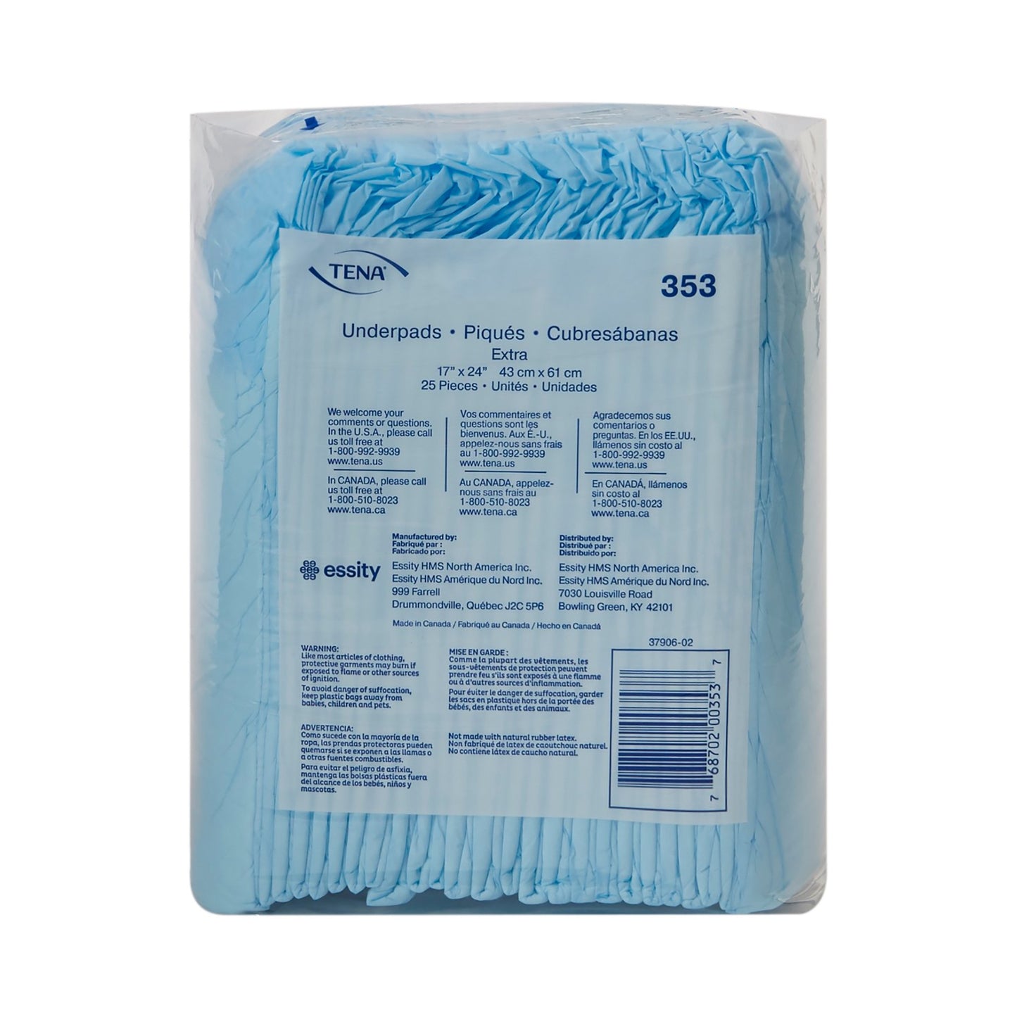UNDERPAD, HARMONIE EXT 17X24 (25/PK 12PK/CS) SCAPER