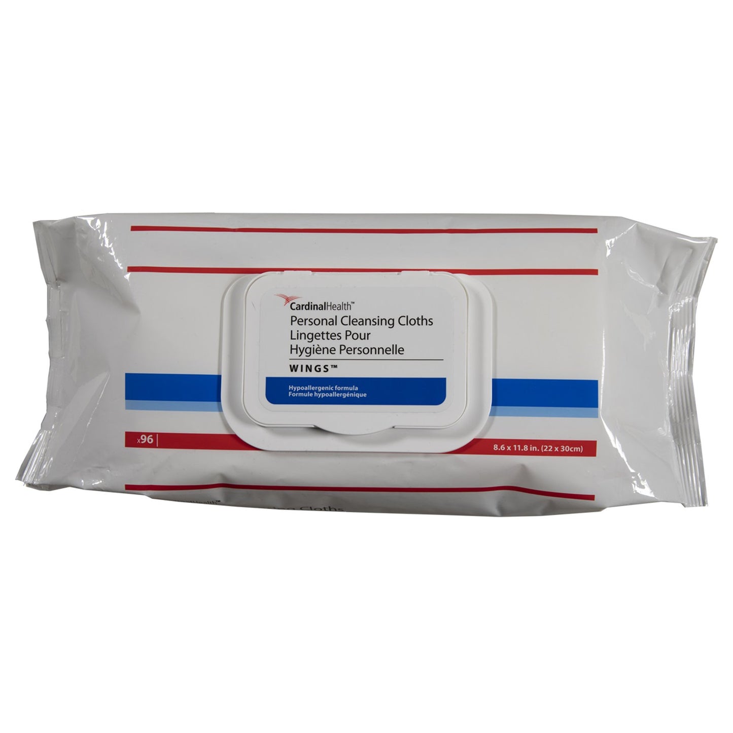 WIPE, CLEANSING CLOTHS WINGS PERSONAL (96/PK 8/PK/CS)