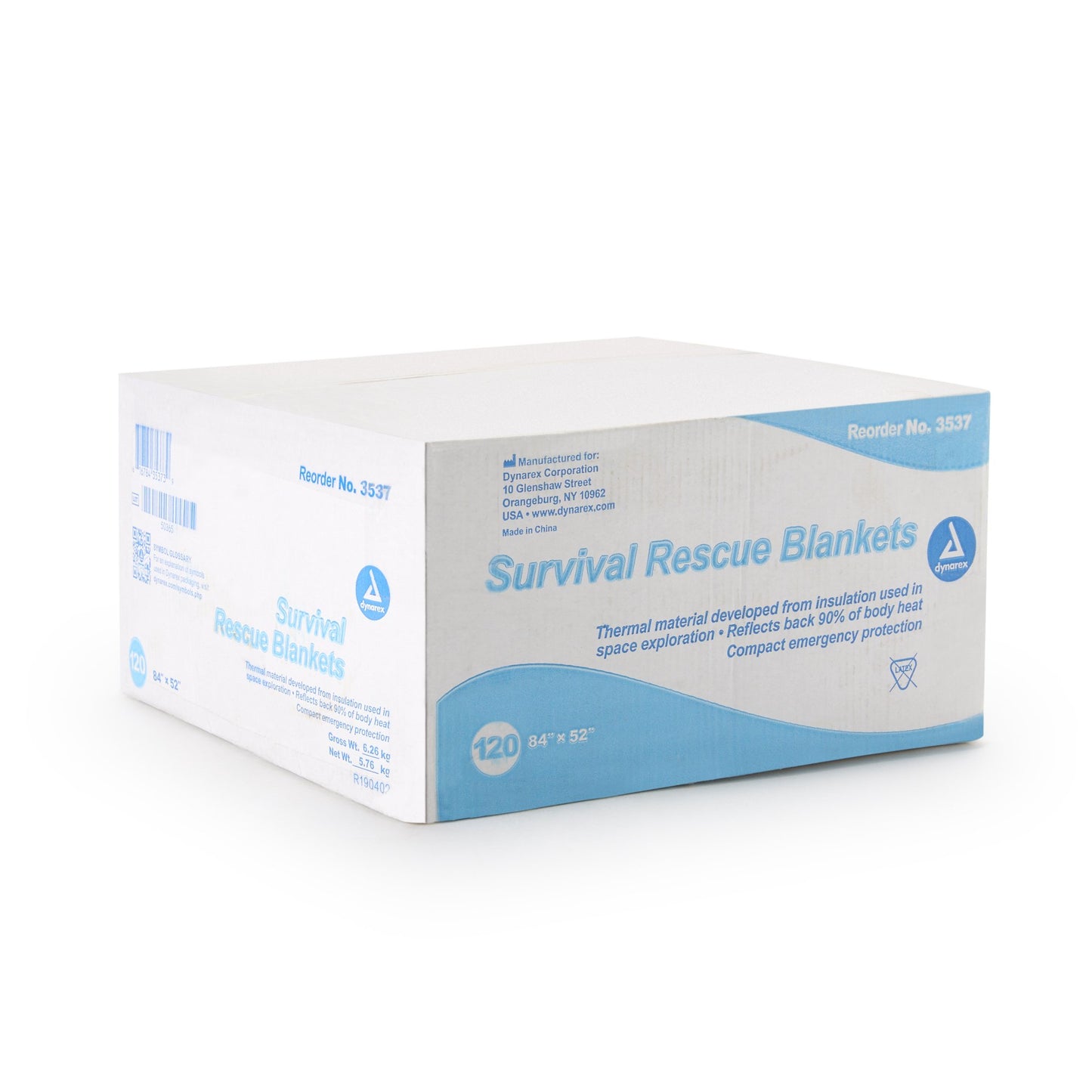 BLANKET, EMERGENCY 84"X52" SI VER (120/CS)