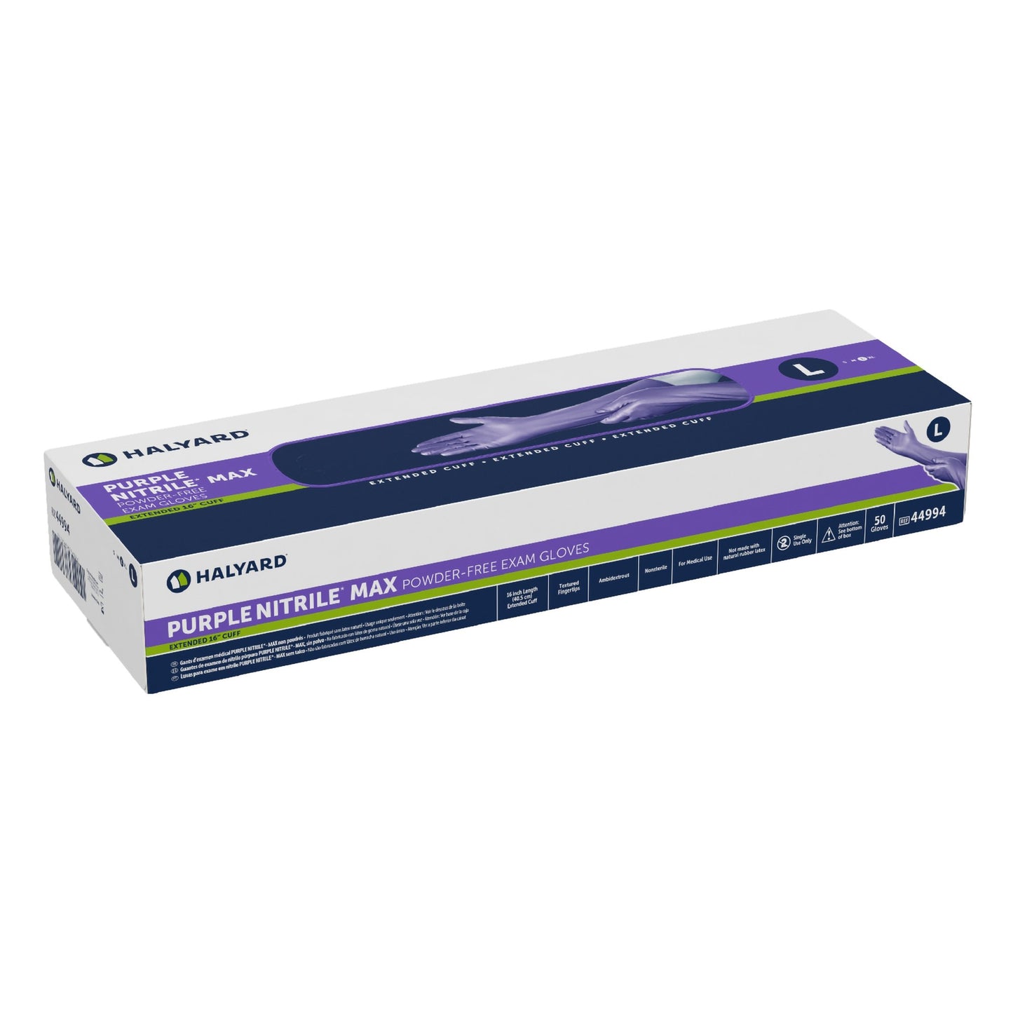 GLOVE, EXAM NTRL LG N/S EXTCF16IN (50/BX 8BX/CS)