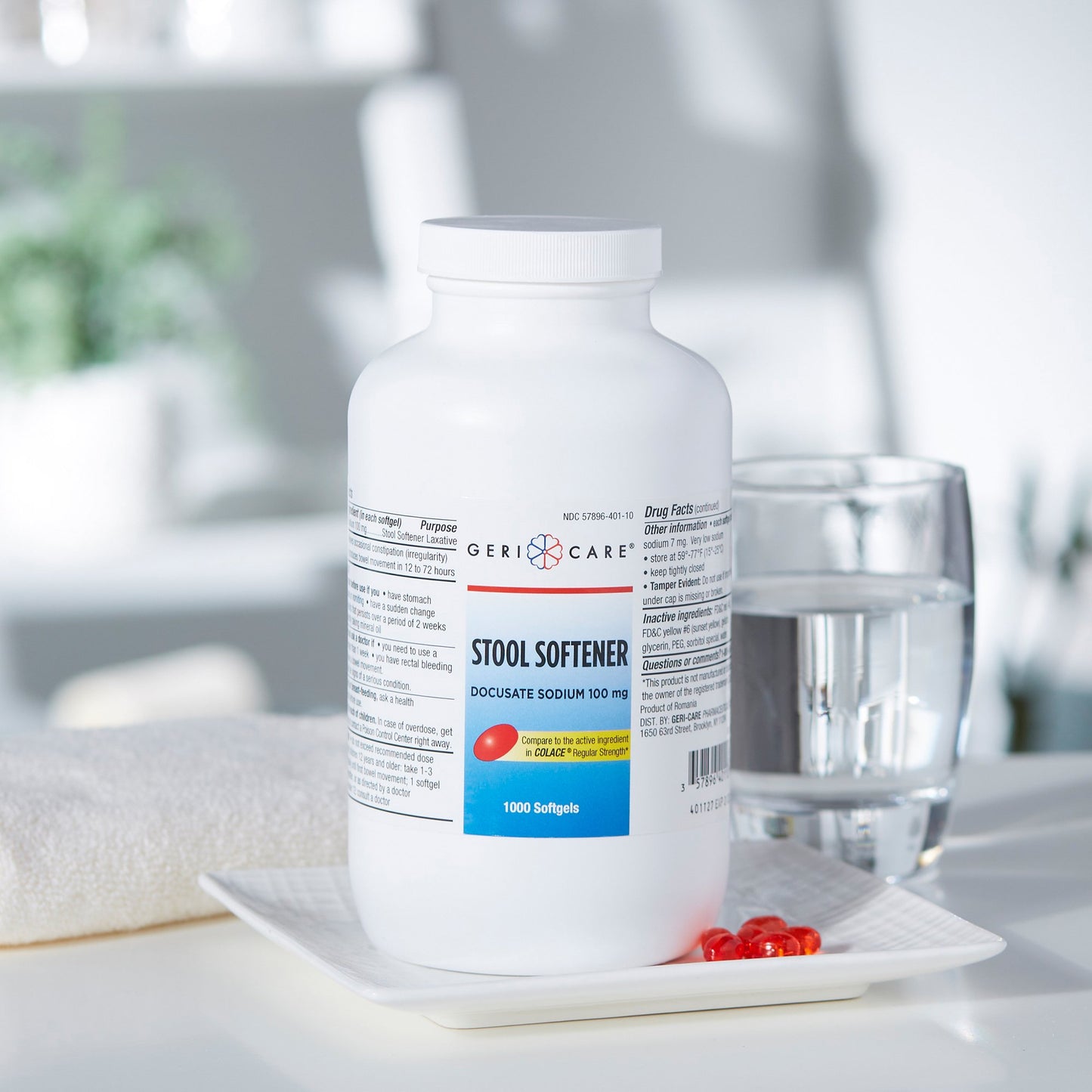 LAX DSS, SOFT GEL 100MG (1000/BT 12BT/CS)