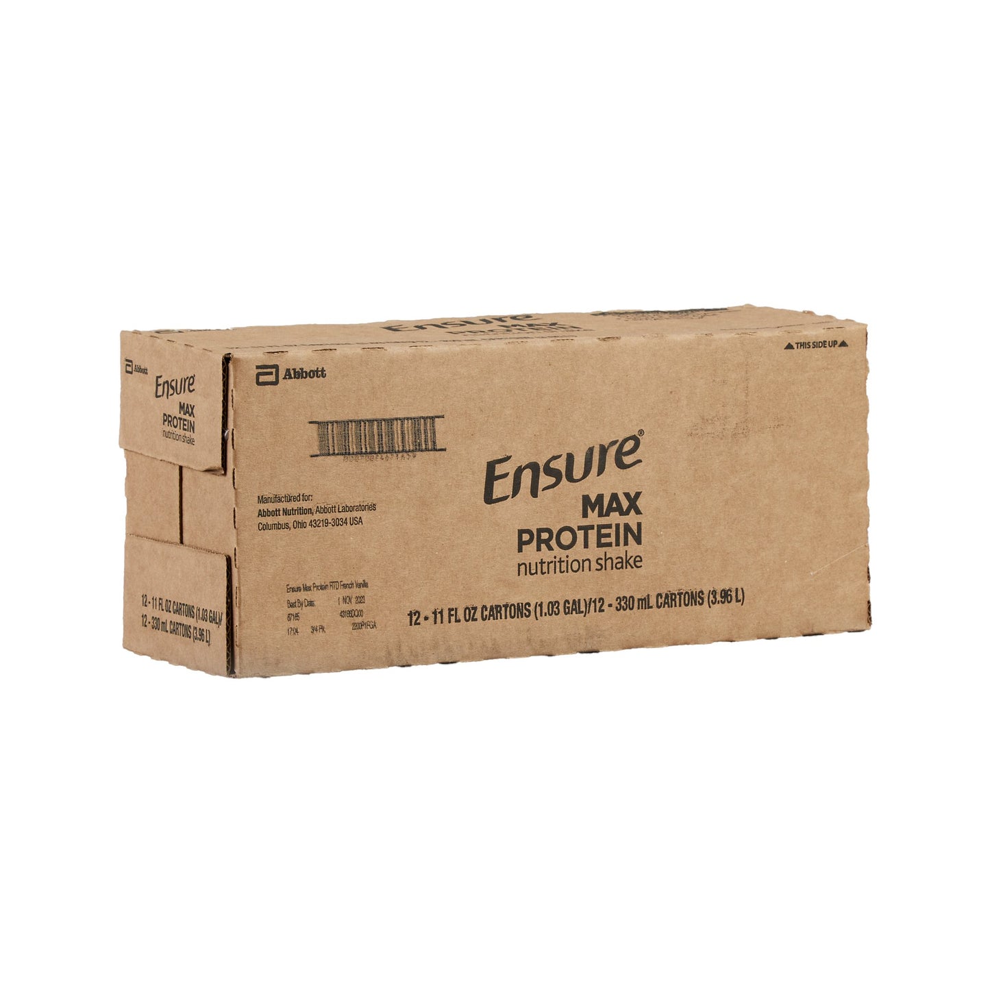 ENSURE, MAX PROTEIN NUTRITION VANILLA 11OZ (4/PK 3PK/CS)