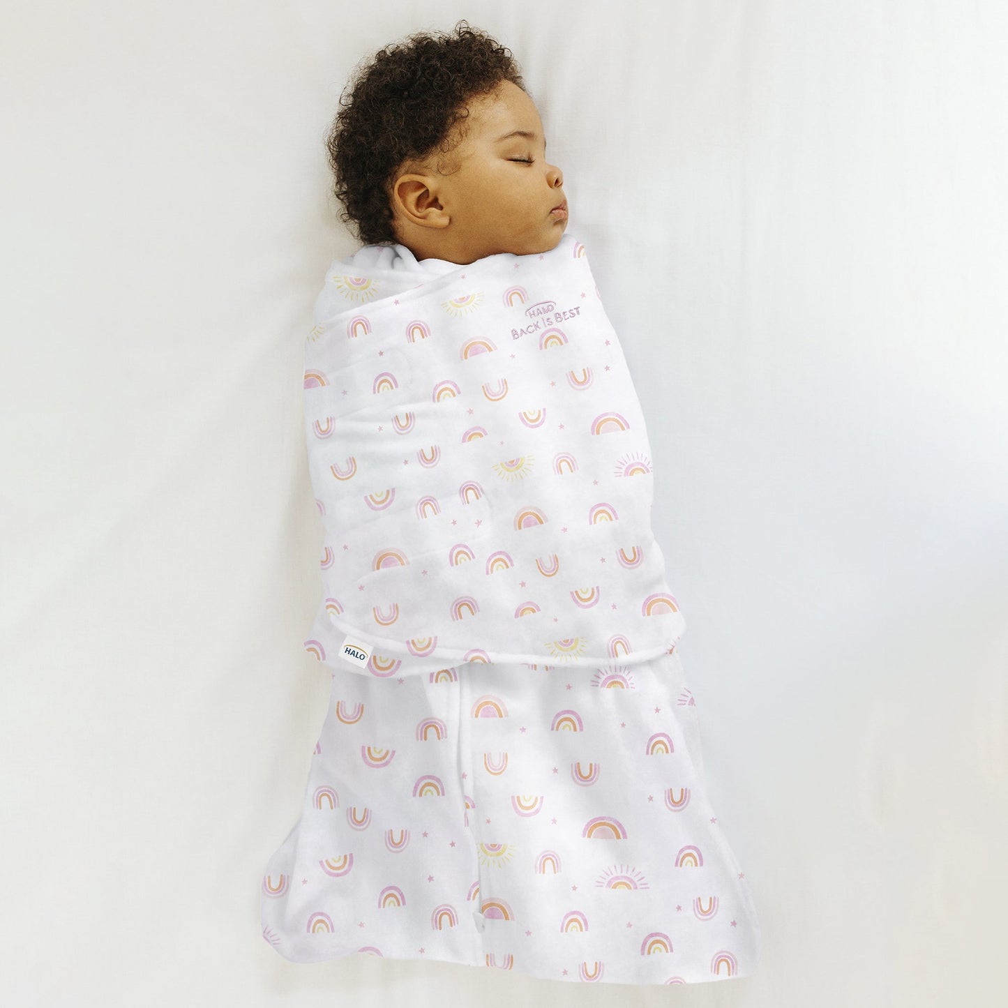 SWADDLE, SLEEPSACK PNK RAINBOWSM (4/CS)