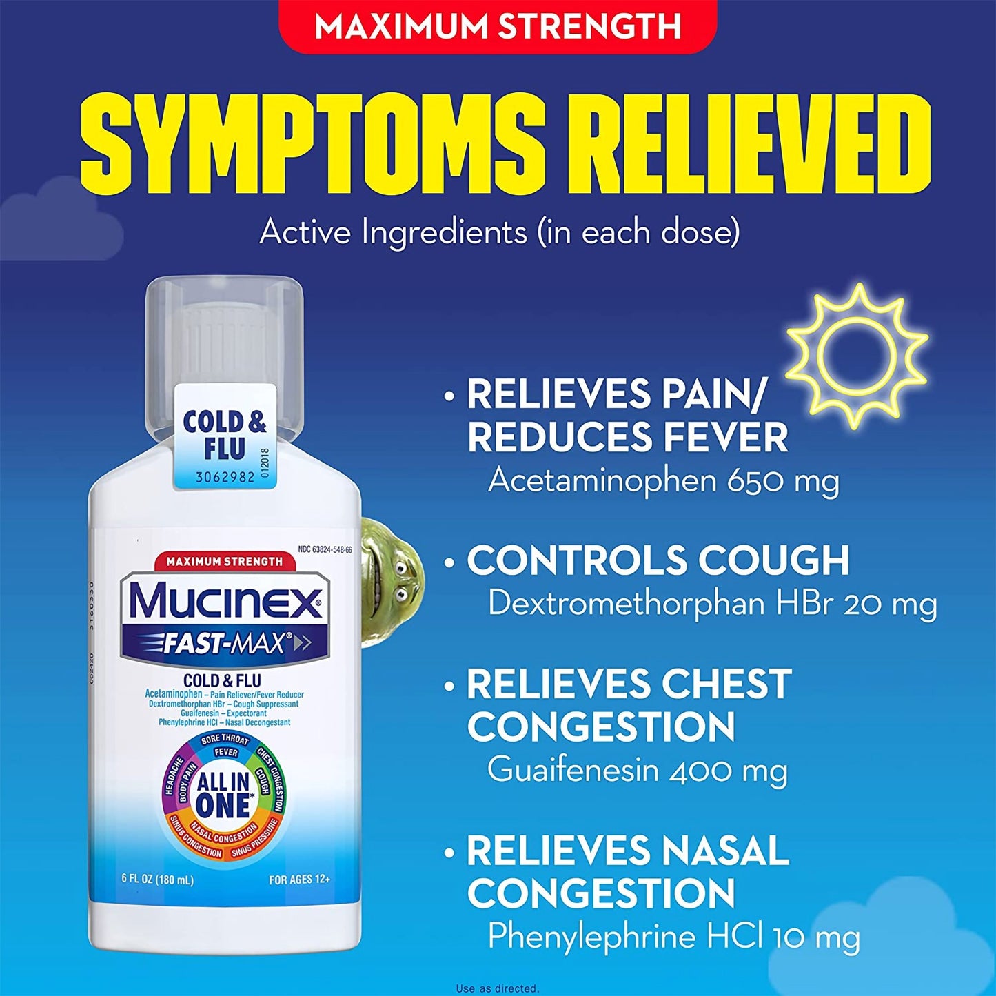 MUCINEX FAST-MAX, LIQ 6OZ