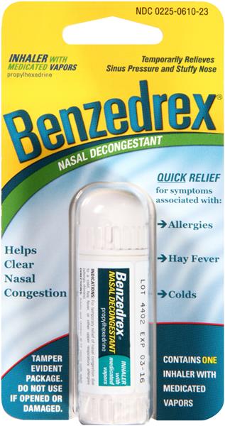 BENZEDREX, INHALER