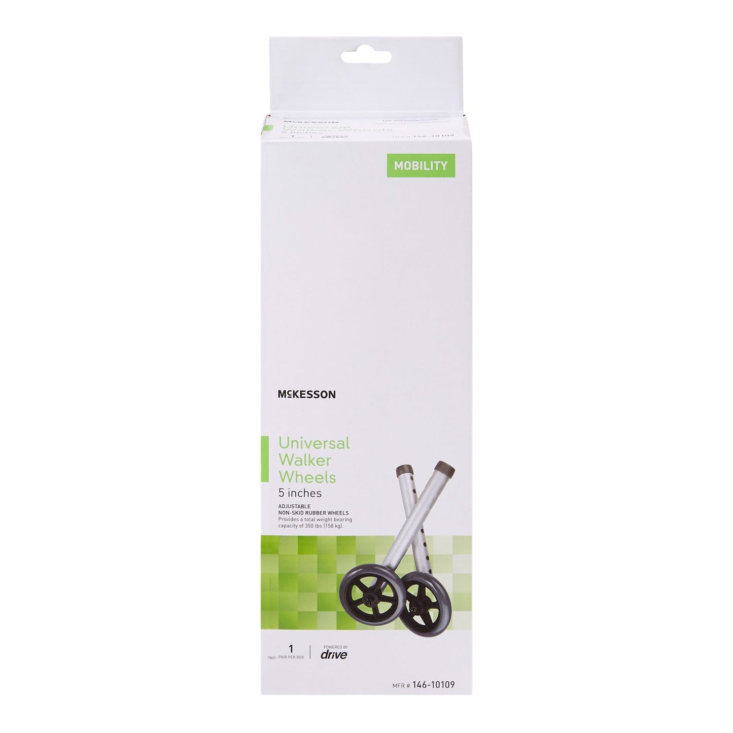 WHEEL, WALKER UNIV 5" (25PR/CS)