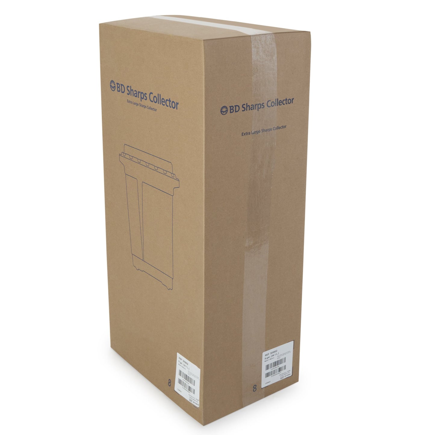 CONTAINER, SHARPS RED/CLR 9GL (8/CS)