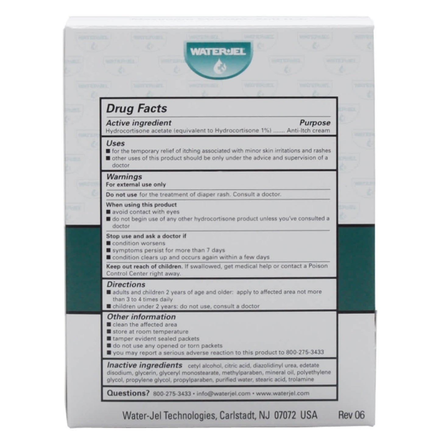 HYDROCORTISONE, CRM 1% 1/32OZ (144/BX 12BX/CS)