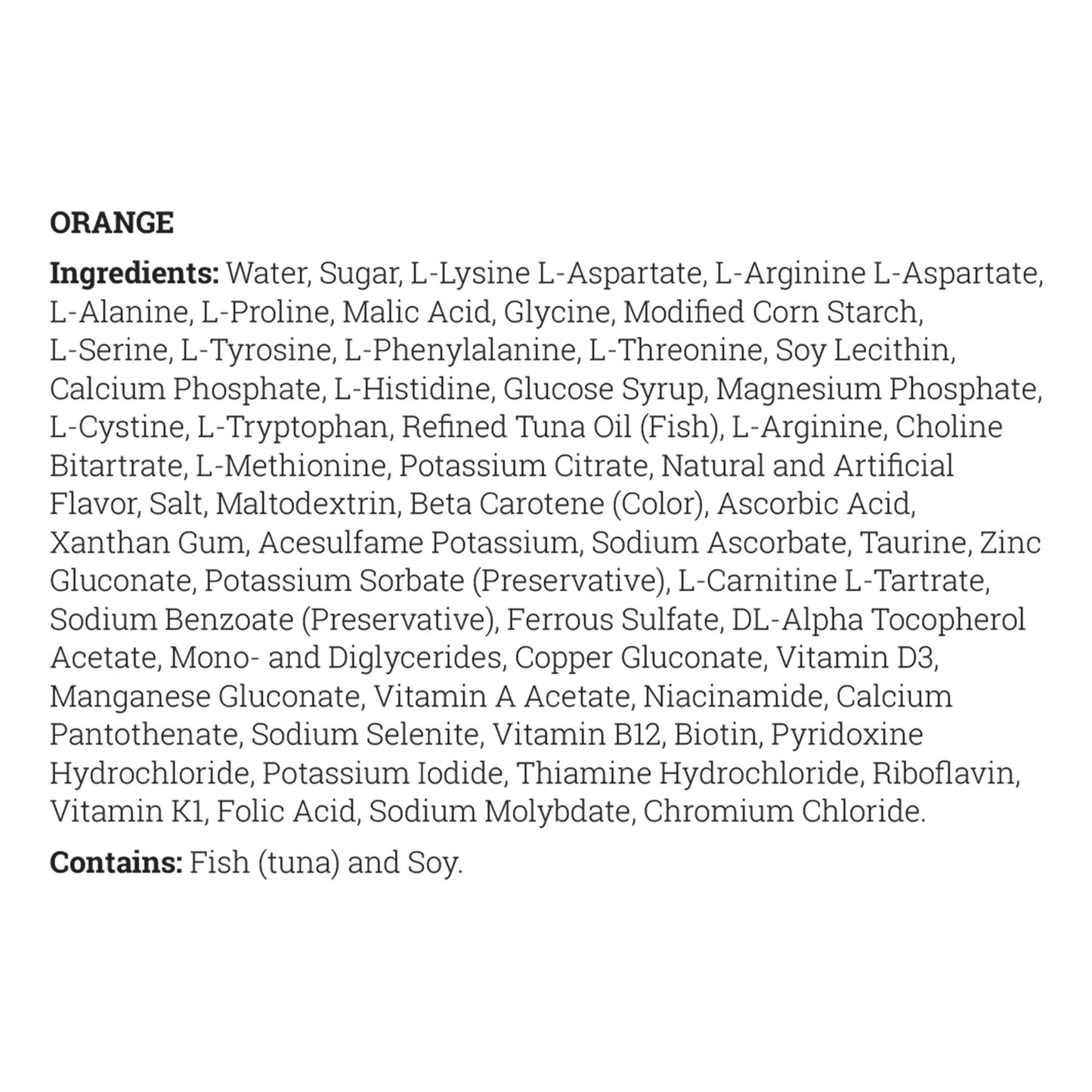 SUPPLEMENT, MSUD COOLER15 ORG 130ML (30/CS)