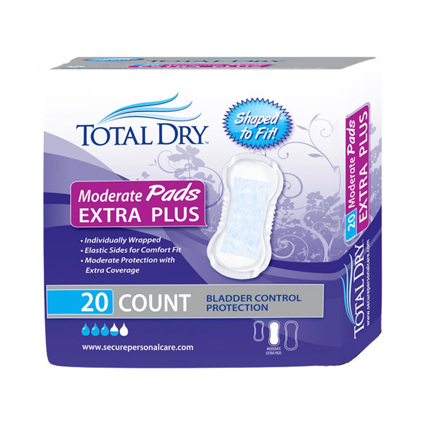 PAD, INCONT TOTALDRY MODE RTE XTR + (20/BG 9BG/CS)