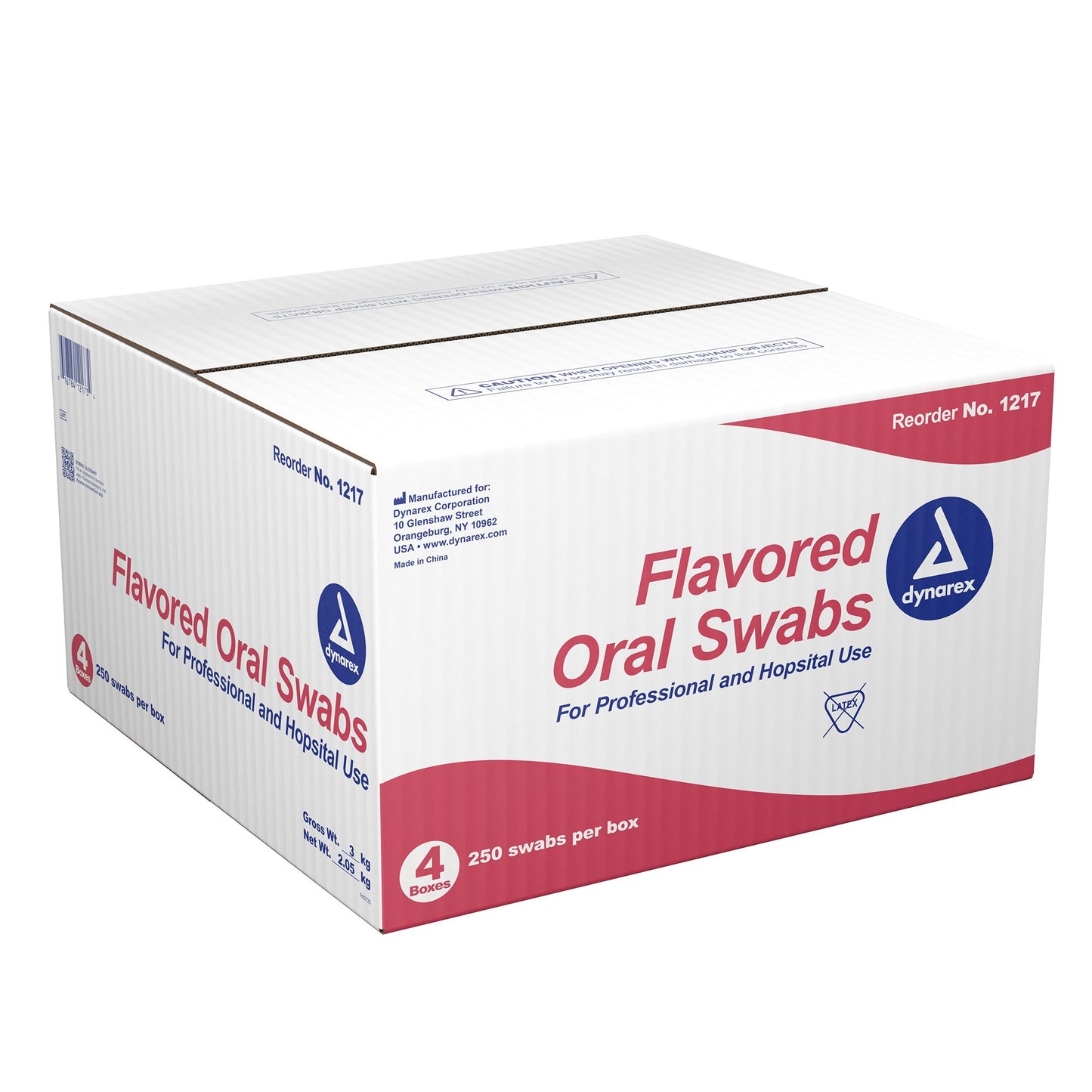 SWAB, ORAL W/FM TIP FLAVORED (250/BX 4BX/CS)