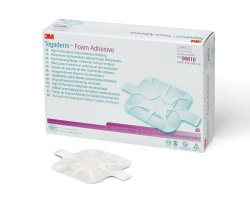 DRESSING, TEGADERM FOAM ADHSV 3.5"X3.5" (10/BX 4BX 3M