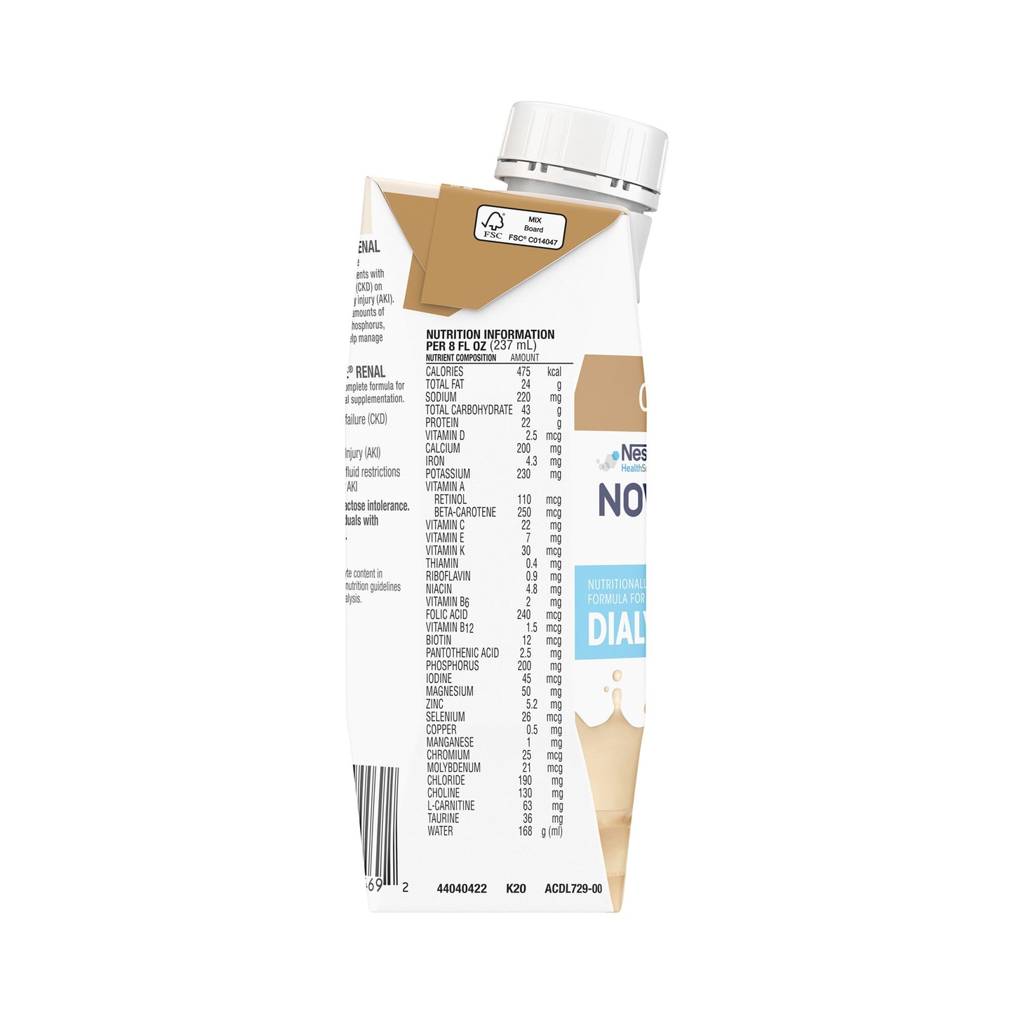 NOVASOURCE RENAL, CAF MOCHA 8OZ (24/CS)