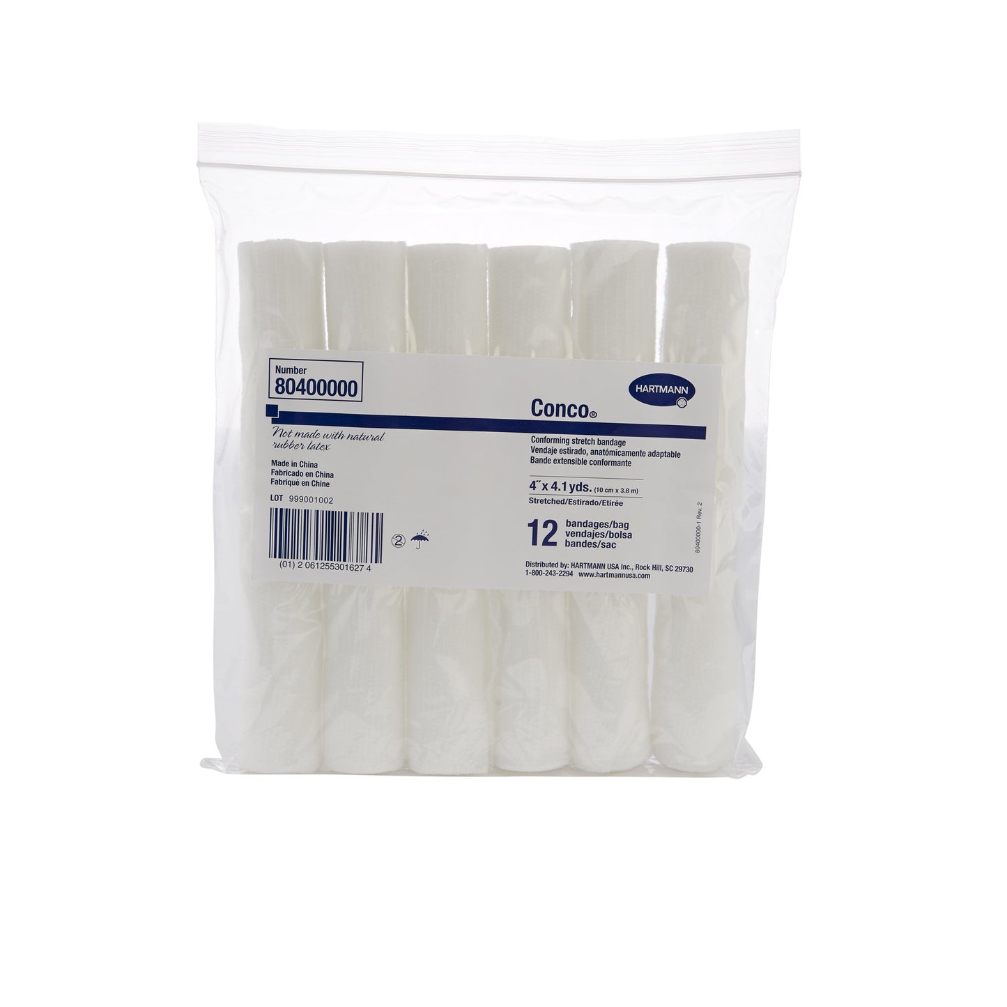 BANDAGE, CONFORM STRETCH 4"X4.1YDS (12/BG 8BG/CS)