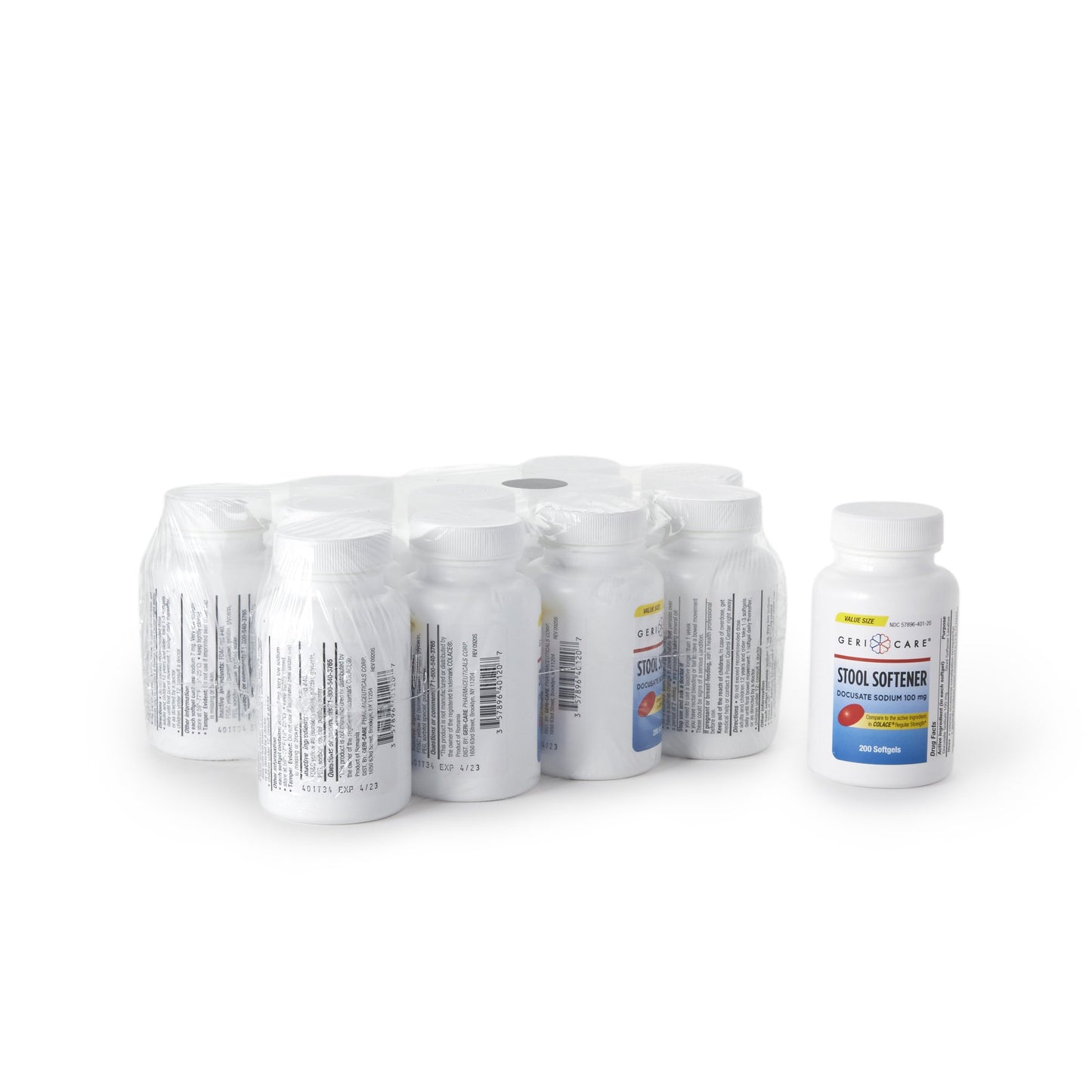 LAX DSS, SOFT GEL 100MG (200/BT 12BT/CS)