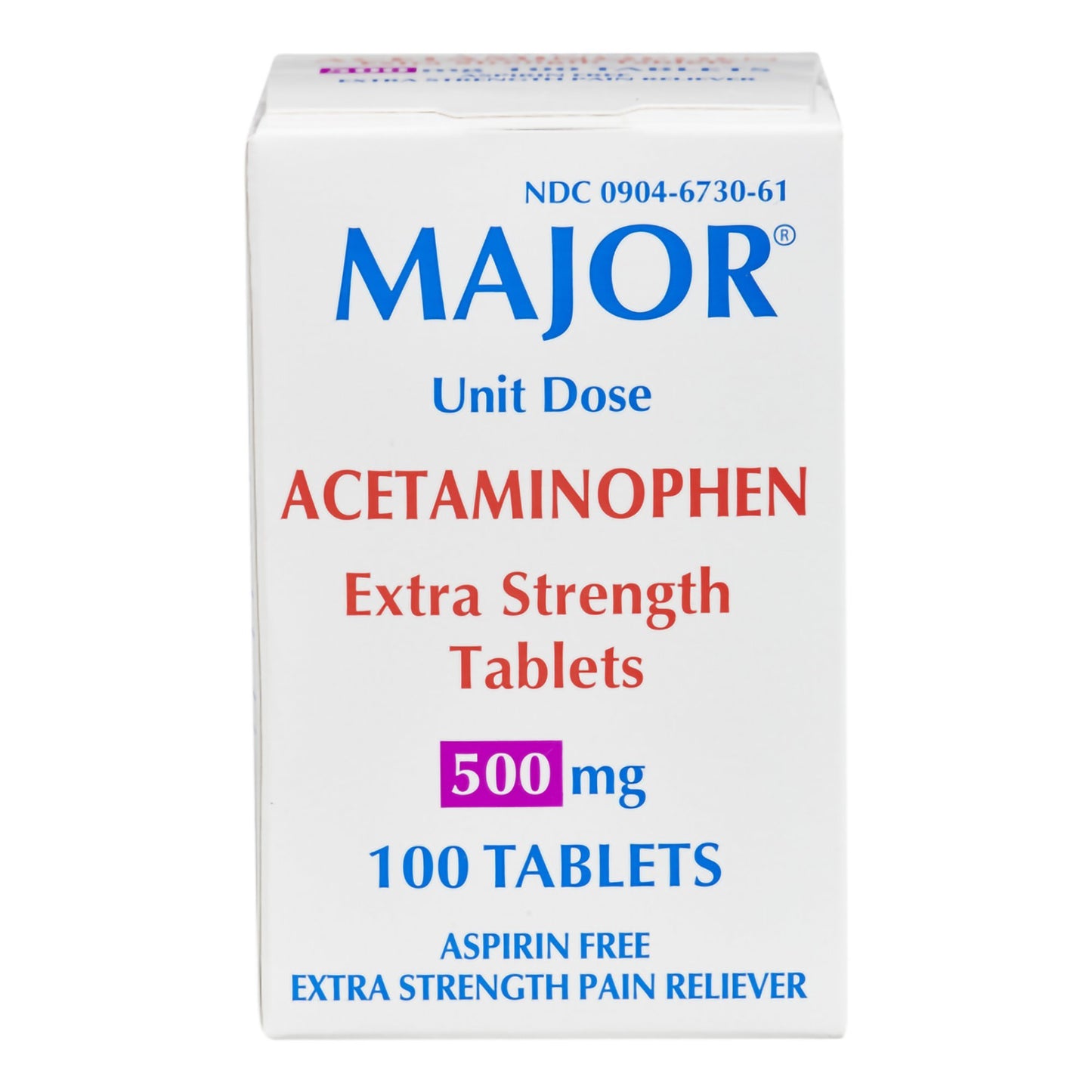 MAPAP ES, TAB 500MG UD (100/BX)