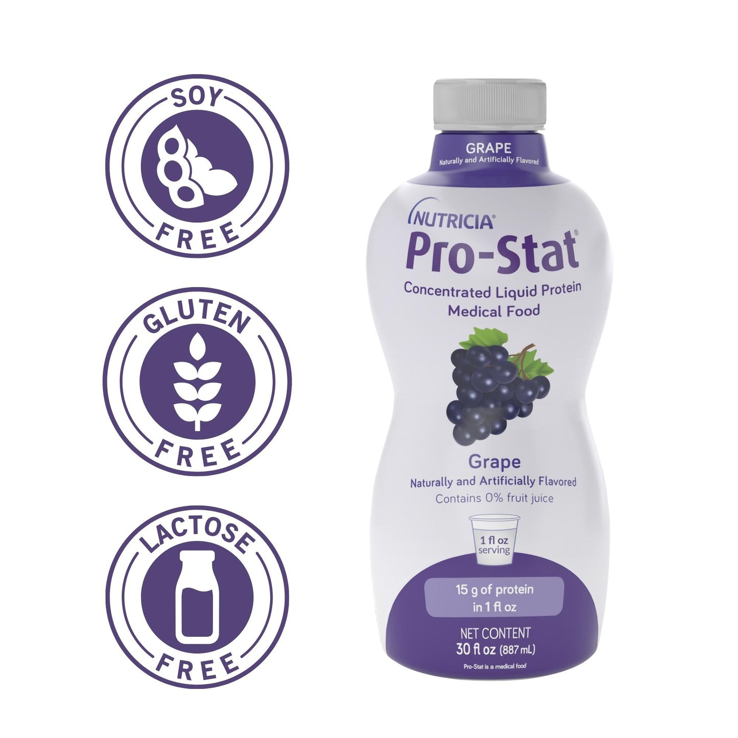 PRO-STAT SF, GRAPE 30OZ (6/CS)MEDNUT