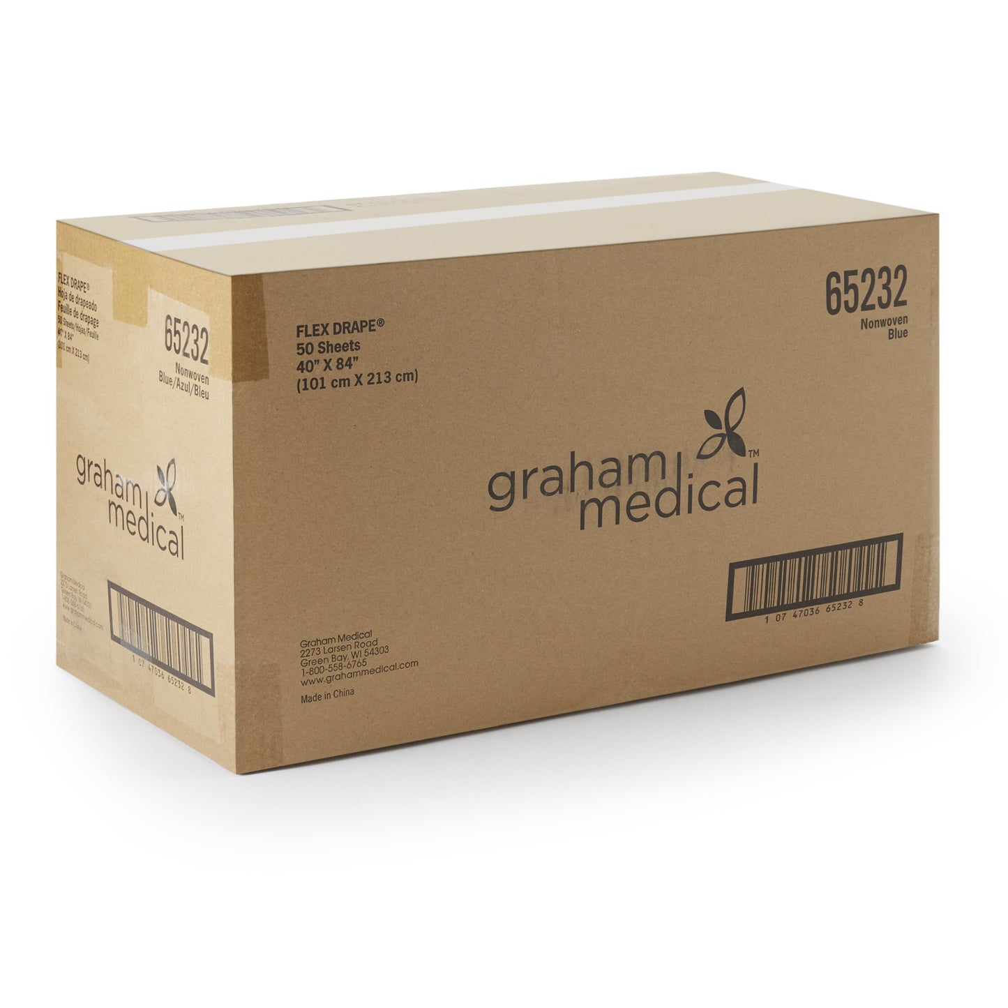 SHEET, DRAPE ACADIAN SPUNBOUNDN/WOVN BLU (50/CS)