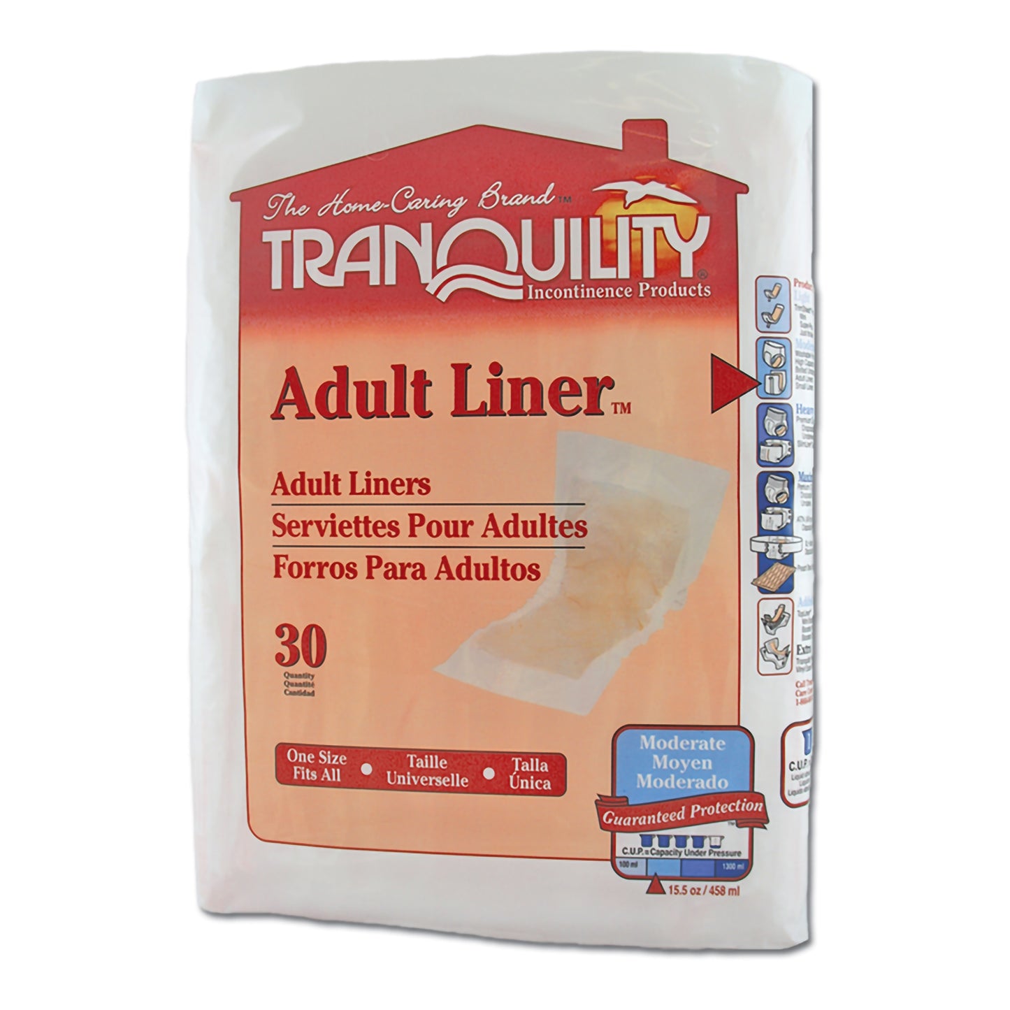 LINER, INCONT TRANQUILITY ADULT (30/BG 4BG/CS)