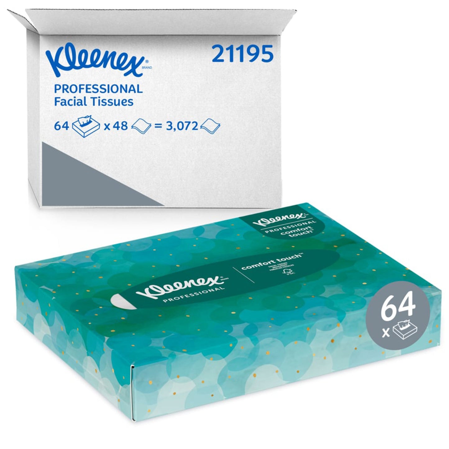 TISSUE, FACIAL KLEENEX JR 8.4"X5.5" (48/BX 64BX/CS)