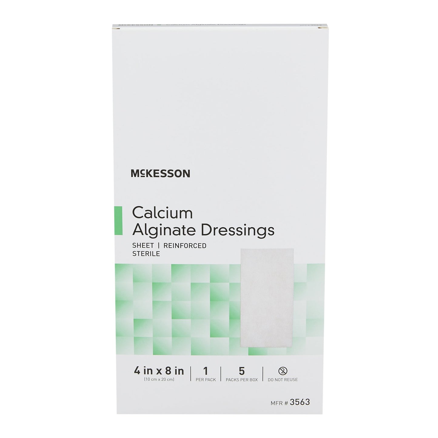 DRESSING, CALCIUM ALGINATE SHEET 4"X8" (5/BX 10BX/CS)