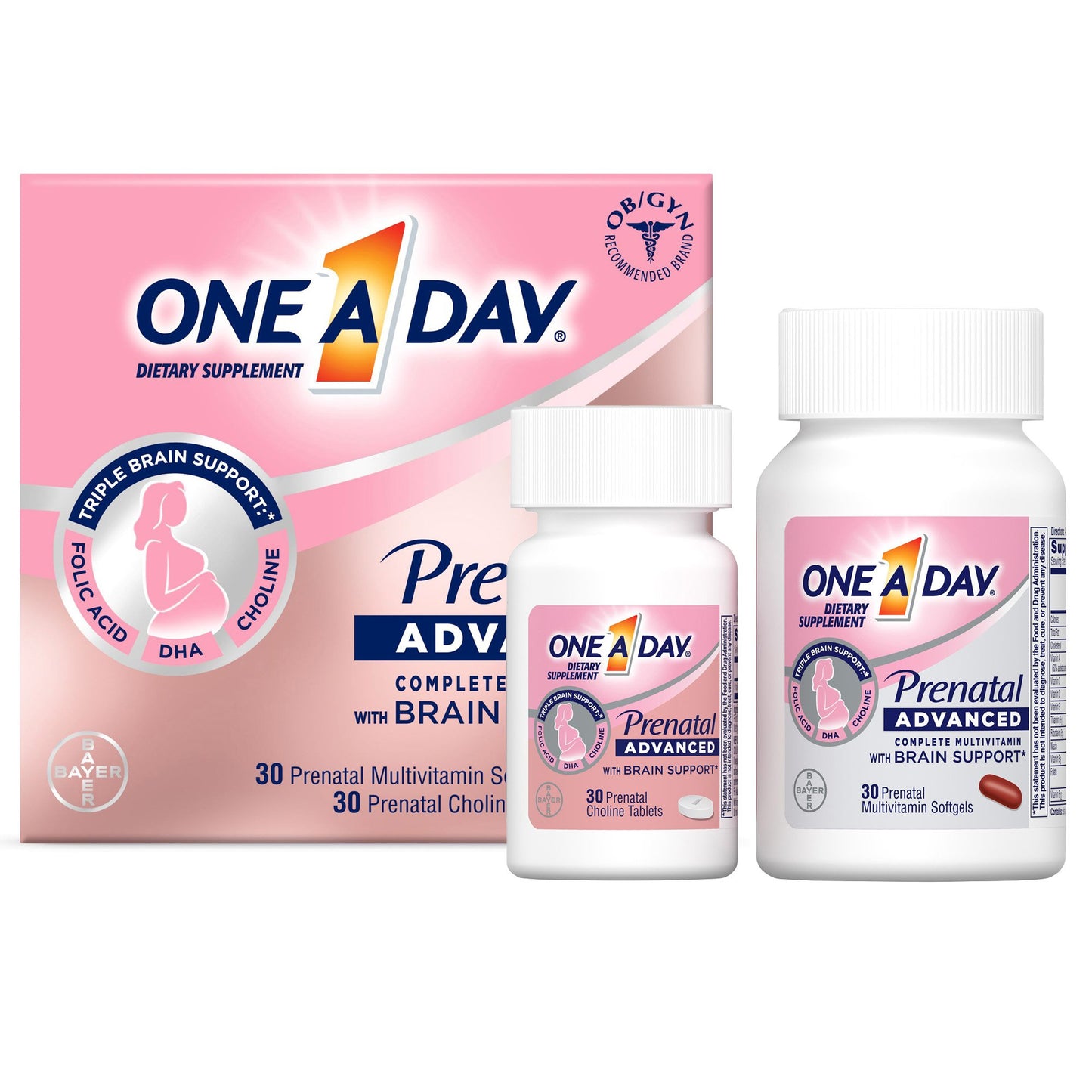 ONE-A-DAY, SGEL PRENATAL ADV MULTIVITAMIN (60/BT)