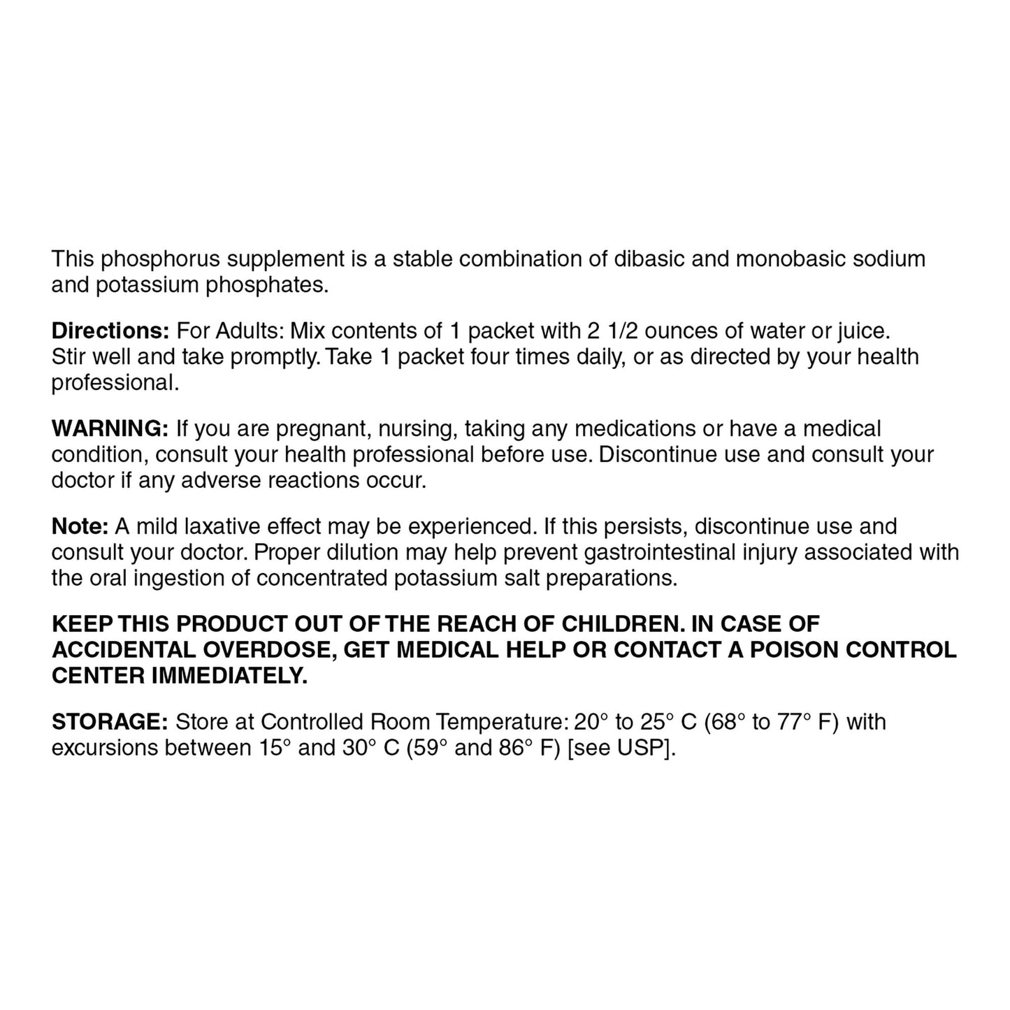 PHOSPHORUS, PDR 250-160-280MG (100/PK 24PK/CS)