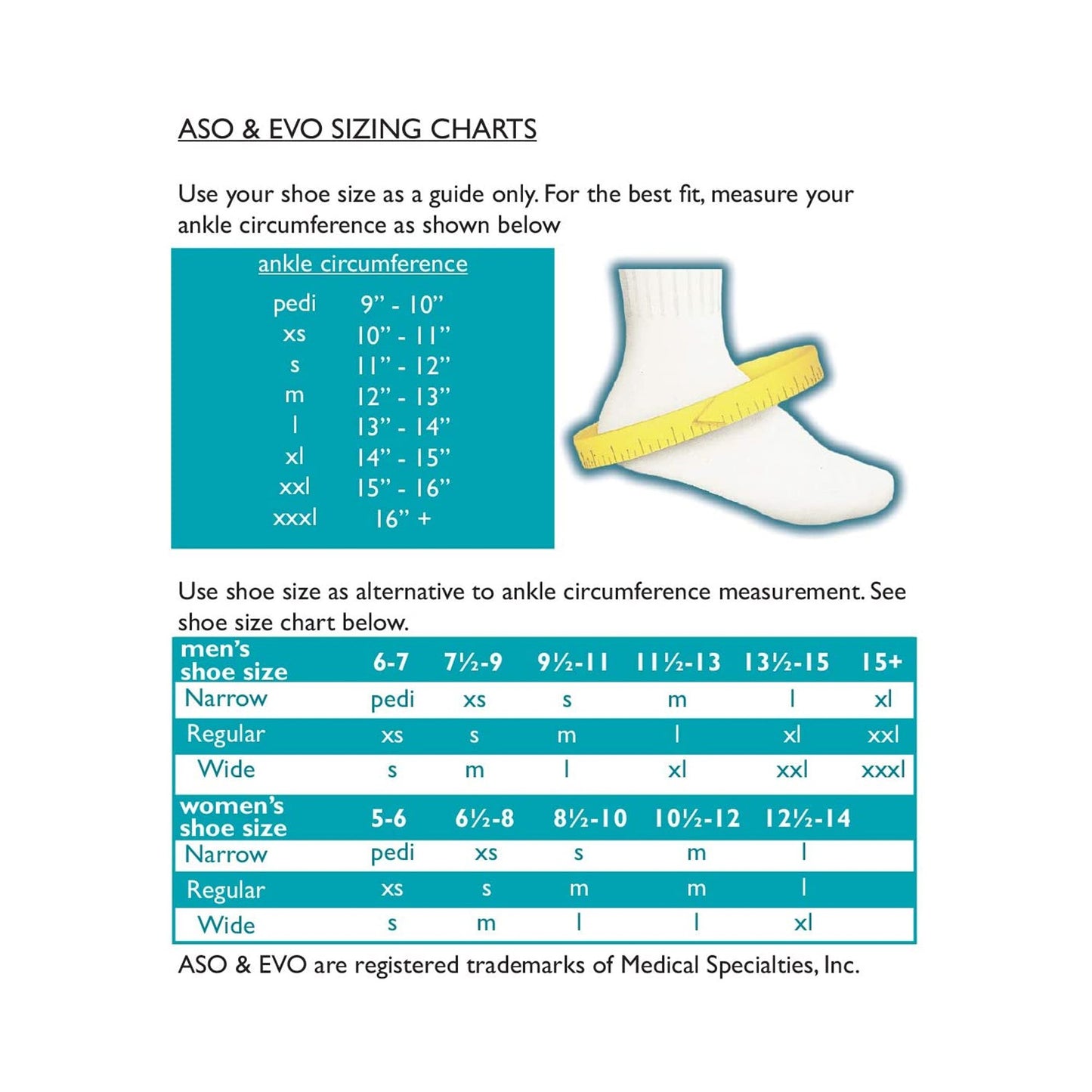 ANKLE BRACE, ASO SPEED LACER LG