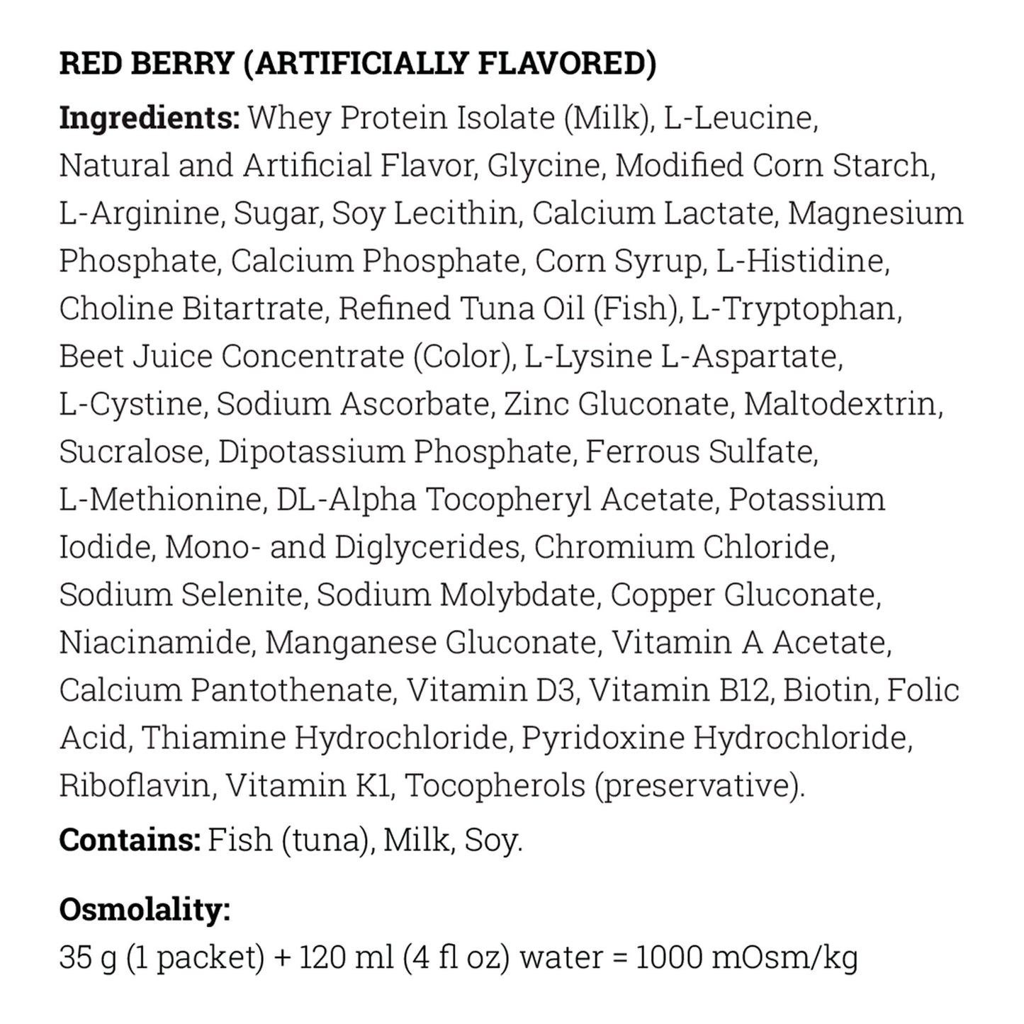 SUPPLEMENT, TYR SPHERE 20 RED BERRY 35GM 0.56OZ (30PK/BX)