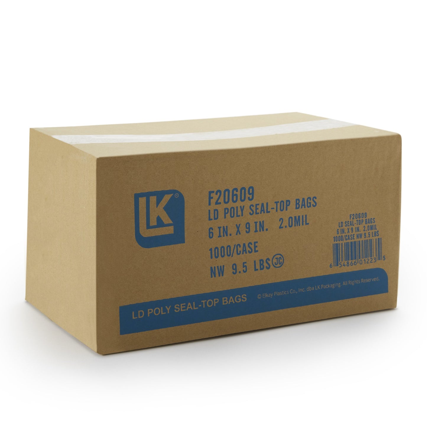 BAG, ZIPLOCK 2ML 6"X9" (100/PK10PK/CS)
