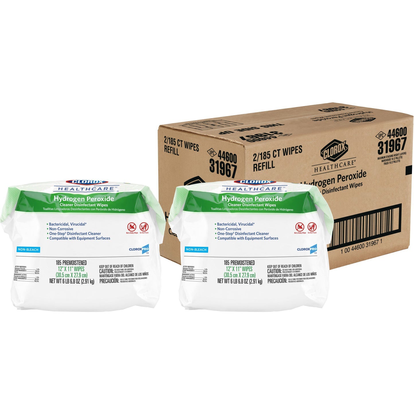 WIPE, SURFC HYDRO PRXODE CLOROX WET REFILL (185/CT SALFLD