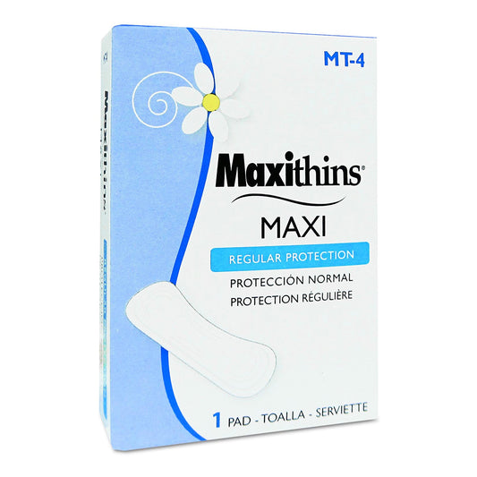 PAD, MAXITHIN REG ABSORBENCY #4BX F/VENDING MACHINE (250/CS)