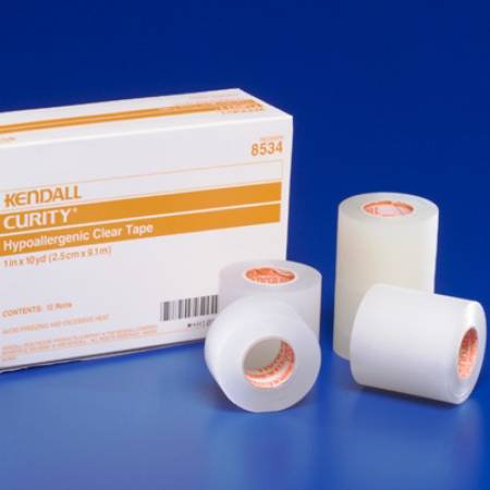 TAPE, ADHSV CLR 1/2"X10YDS (24BX 10BX/CS) KENDAL