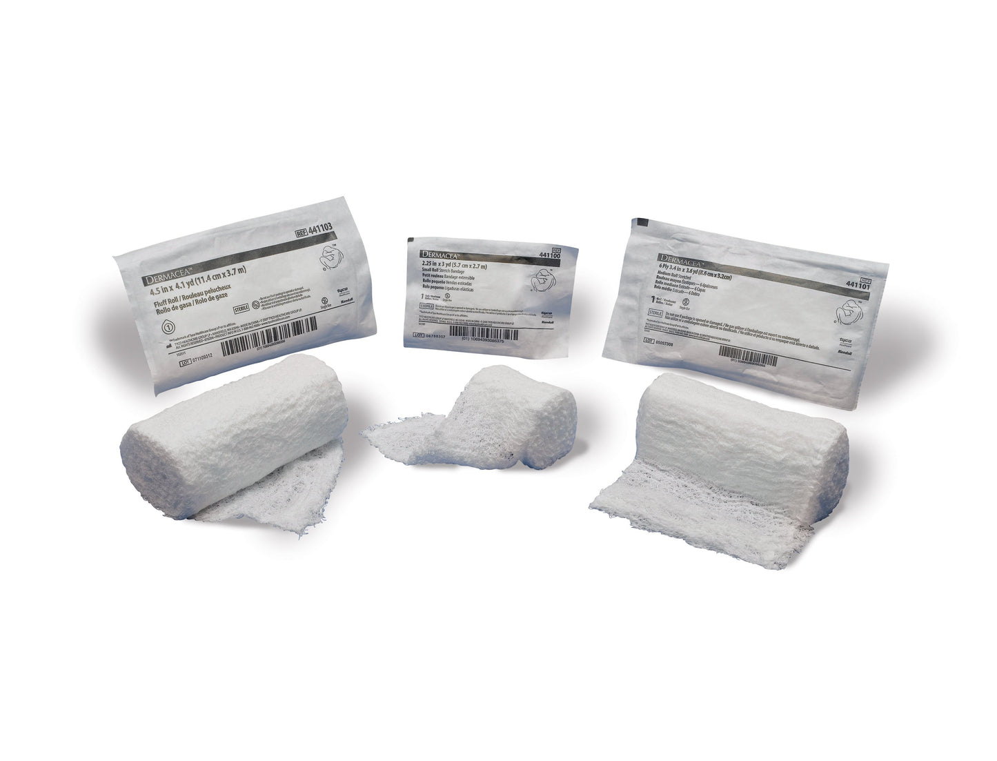 GAUZE, ROLL FLUFF DERMACEA 2PLY 2"X4YDS (96RL/CS)