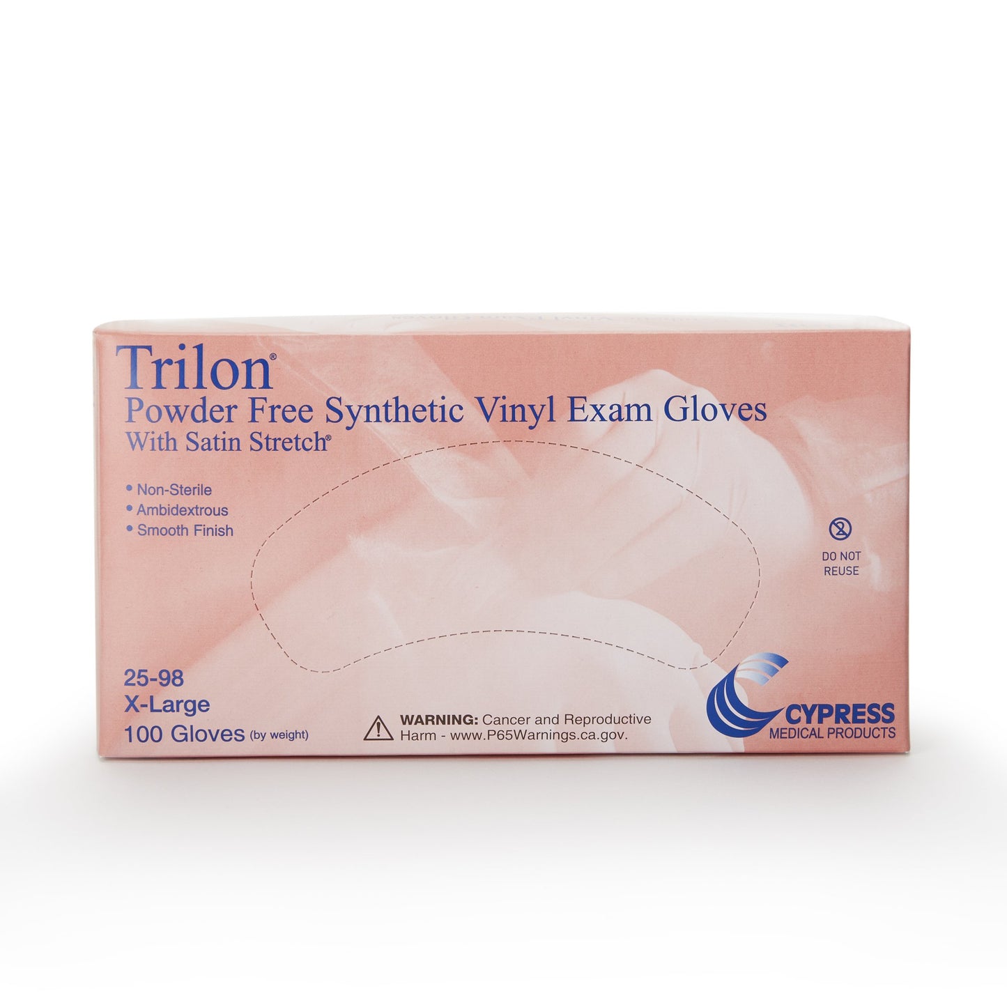 GLOVE, EXAM VNYL XL N/S TRILON(100/BX 10BX/CS)