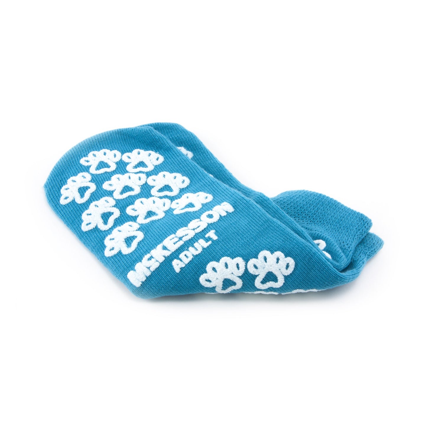 SLIPPER, TERRY DBL IMPRINTED ADLT TEAL (48PR/CS) MGM40