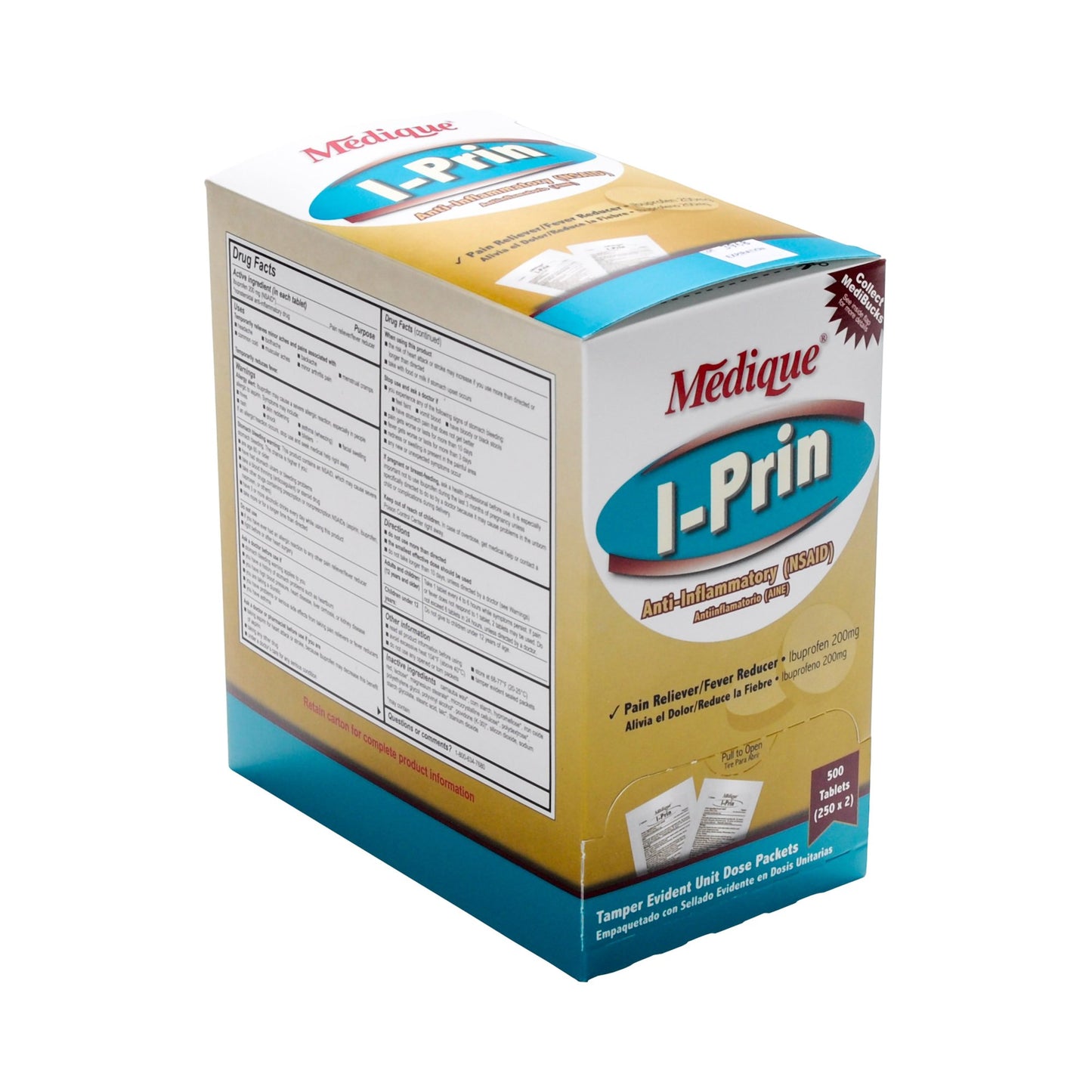 I-PRIN, TAB 200MG 2X250 (500/BX)