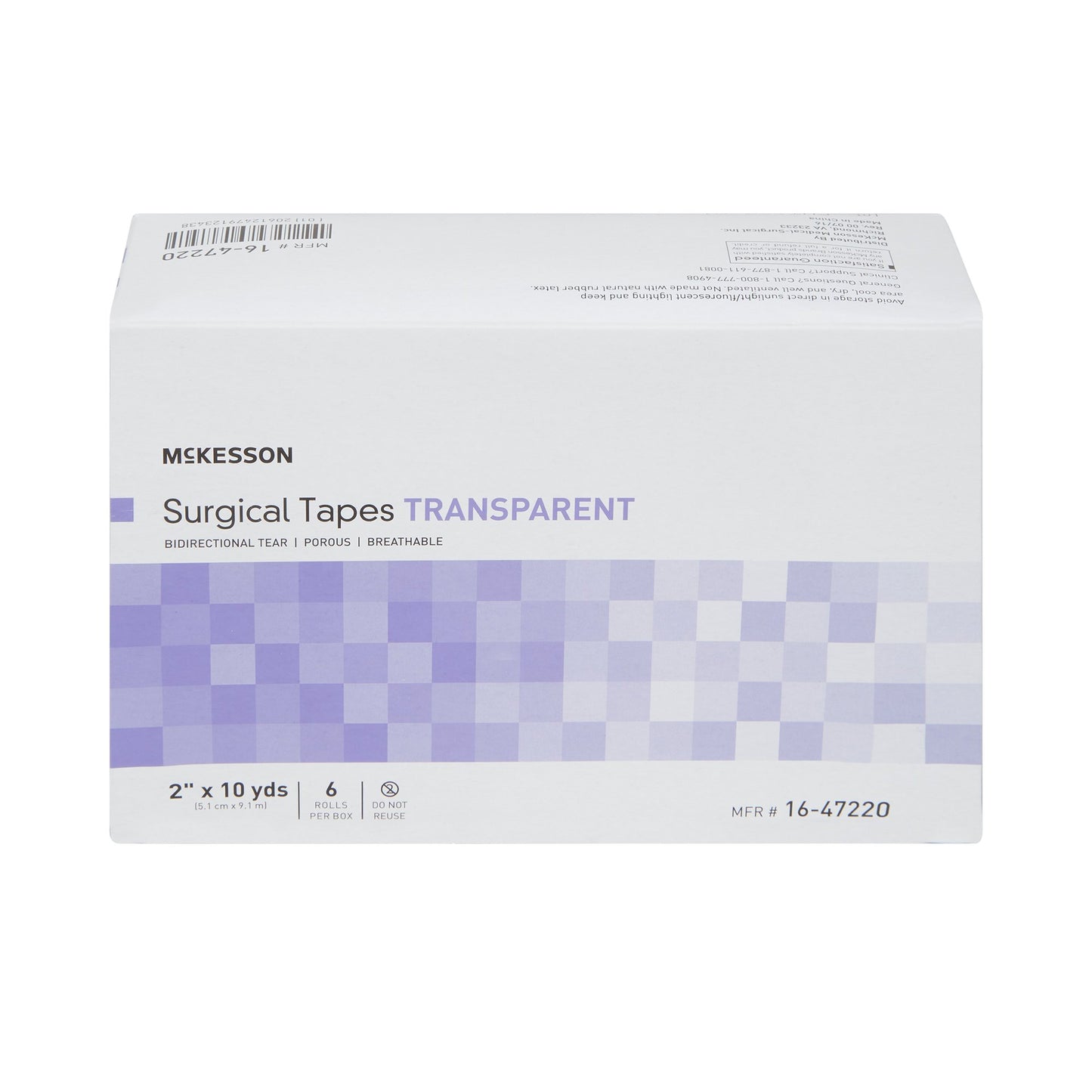 TAPE, ADHSV TRANSP PLAS LF 2"X10YDS (6RL/BX 12/CS)