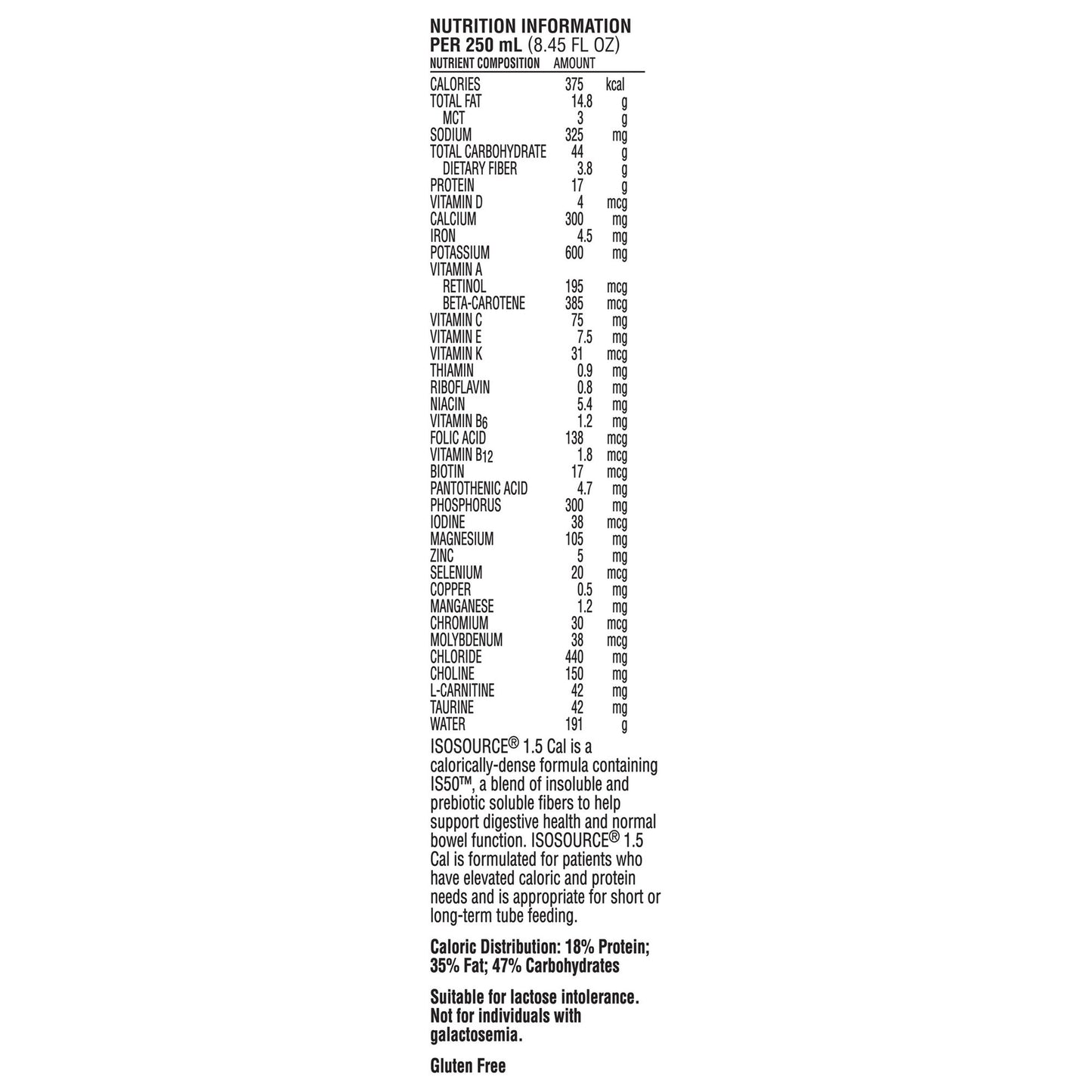 ISOSOURCE, 1.5 250ML (24/ CS)