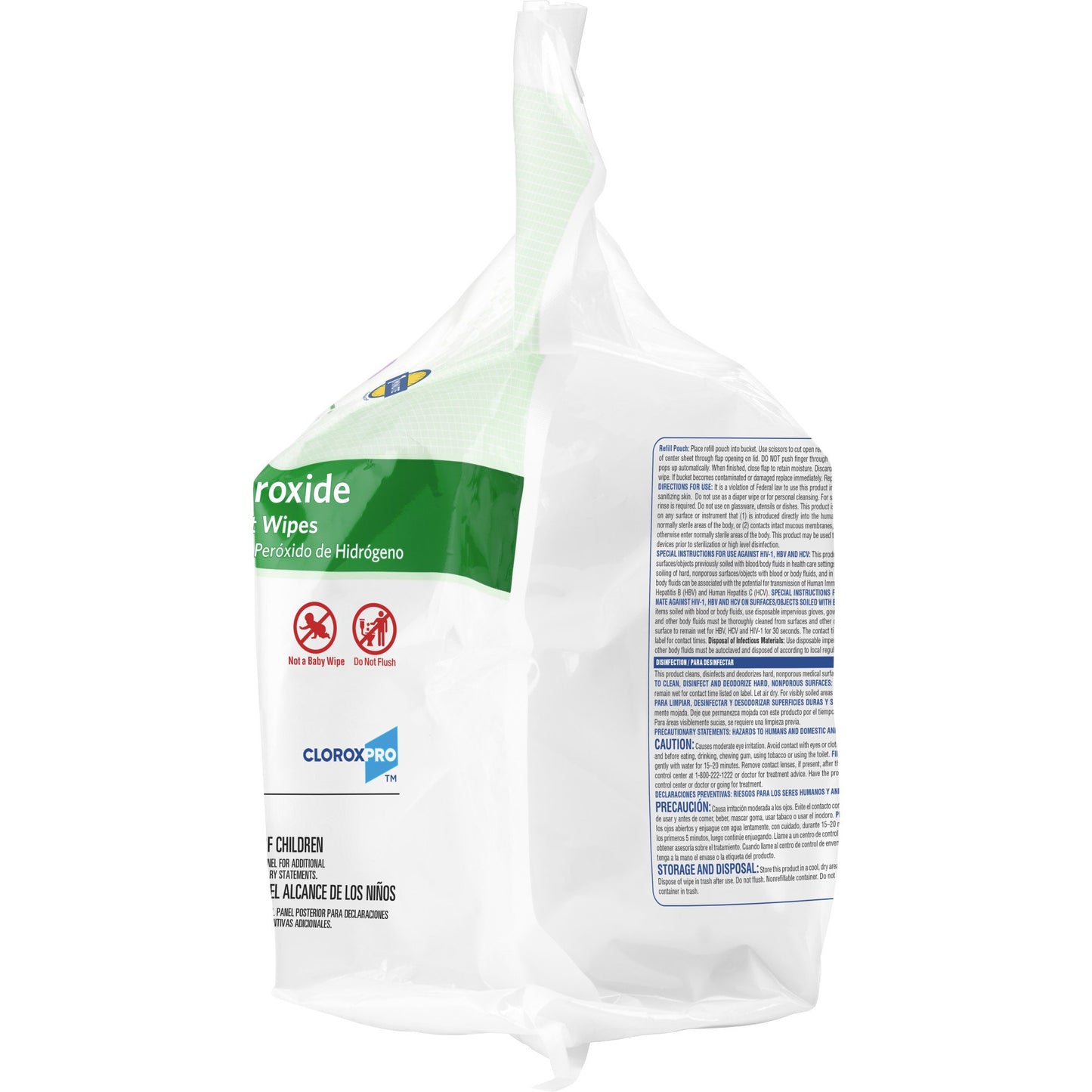 WIPE, SURFC HYDRO PRXODE CLOROX WET REFILL (185/CT SALFLD
