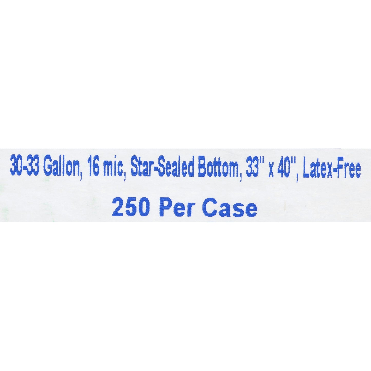 BAG, BIOHAZ - SL 33X40 30-33GL17MIC .66MIL (250/CS)