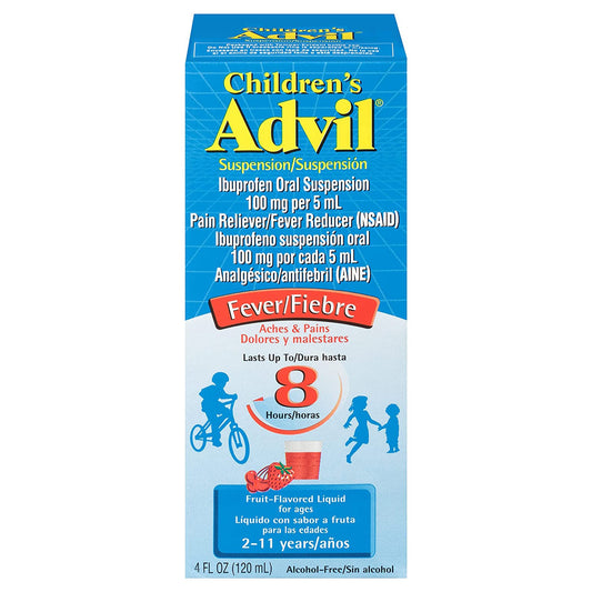 ADVIL, ORAL SUSPN CHLD 100MG/5ML 4OZ