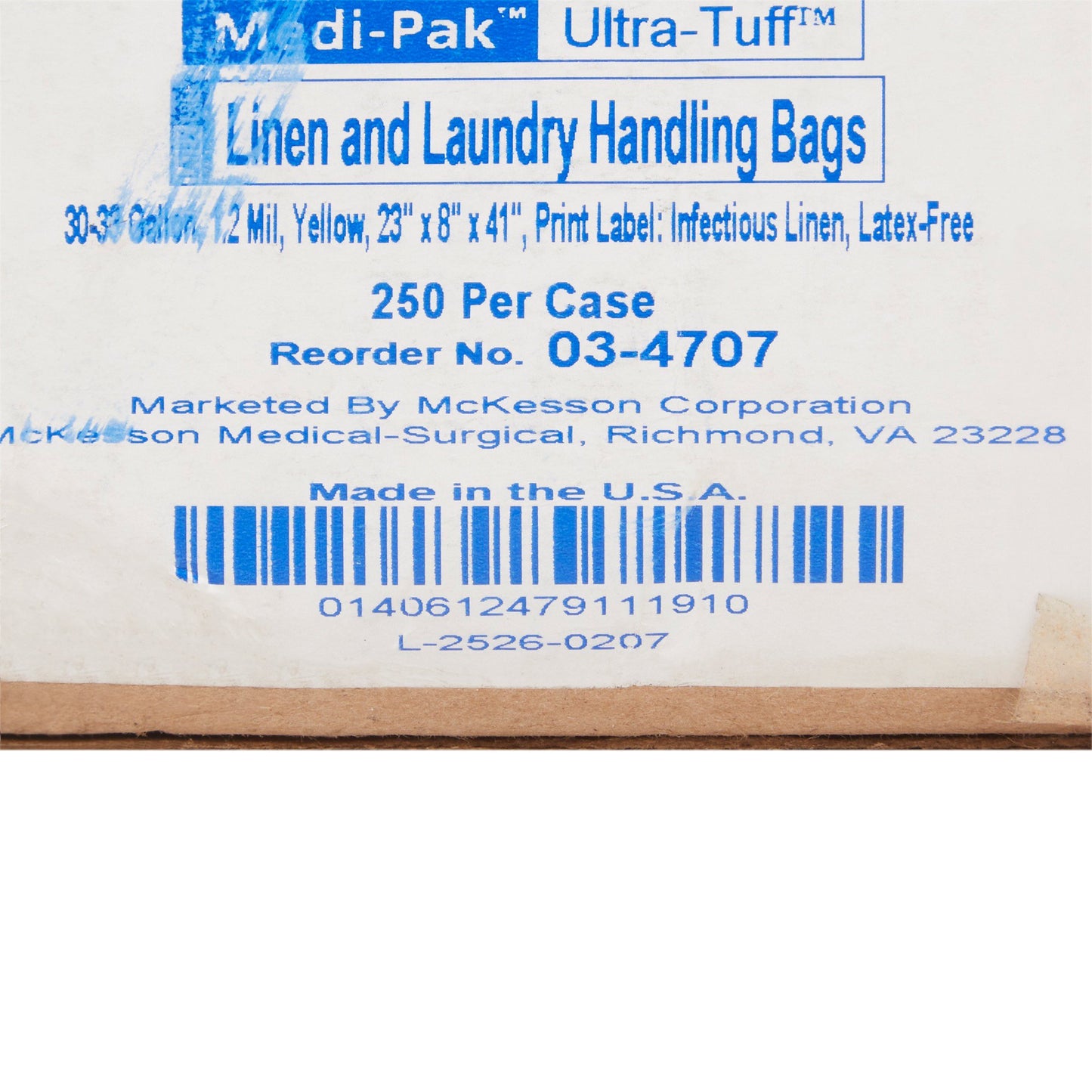 BAG, BIOHAZ YLW 23"X8"X41"(250/CS) MGM03