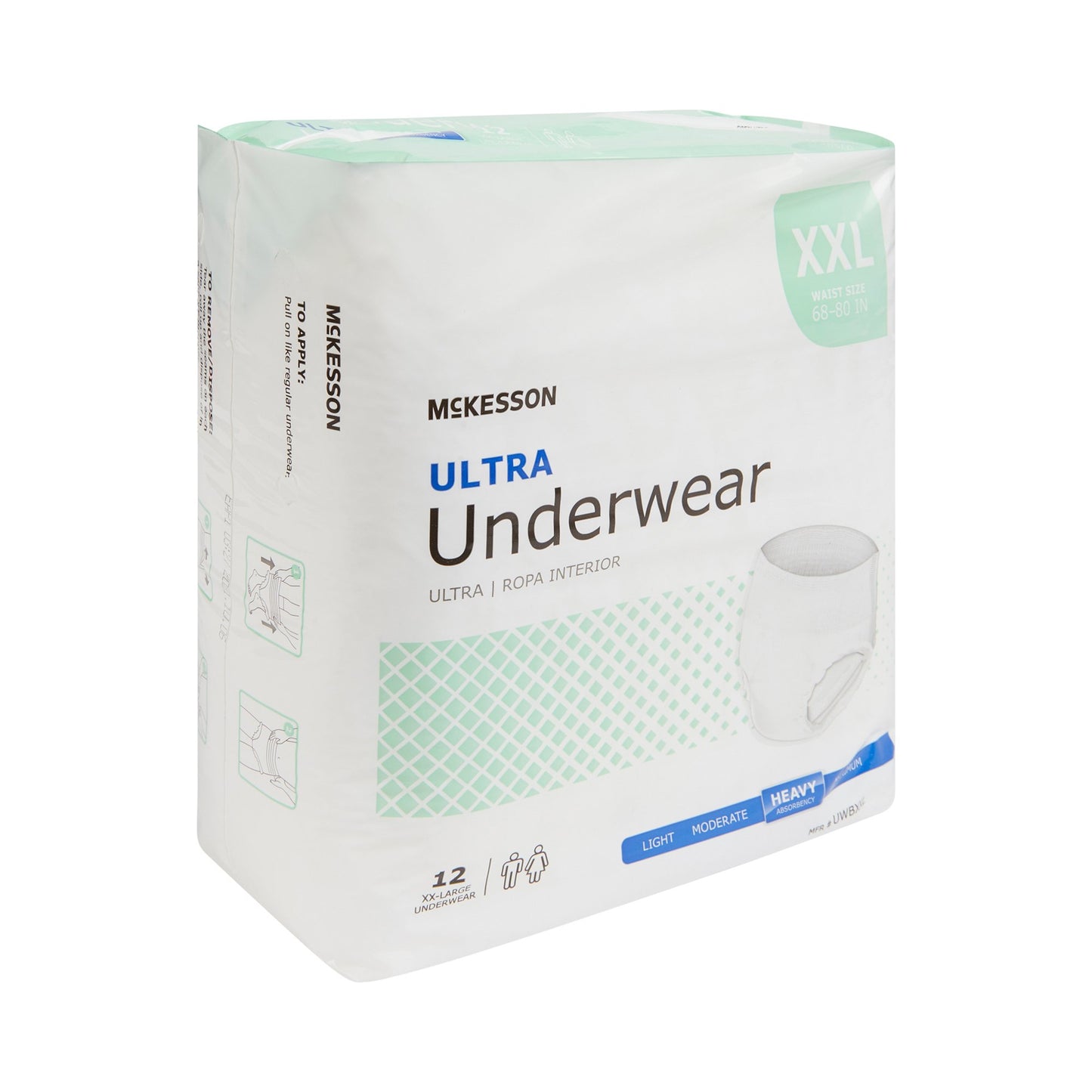 UNDERWEAR, ULTRA 2XLG 68-80 (12/BG 4BG/CS)