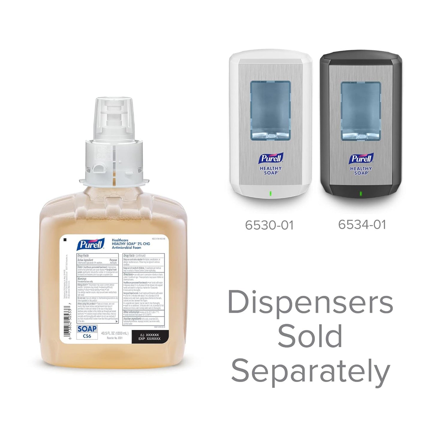 SOAP, ANTIM 2% CHG FOAM REFILLAMBER 1200ML (2/CS)