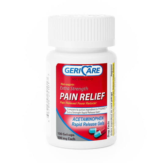 ACETAMINOPHEN GELCAP 500MG 100/BT 12BT/CS