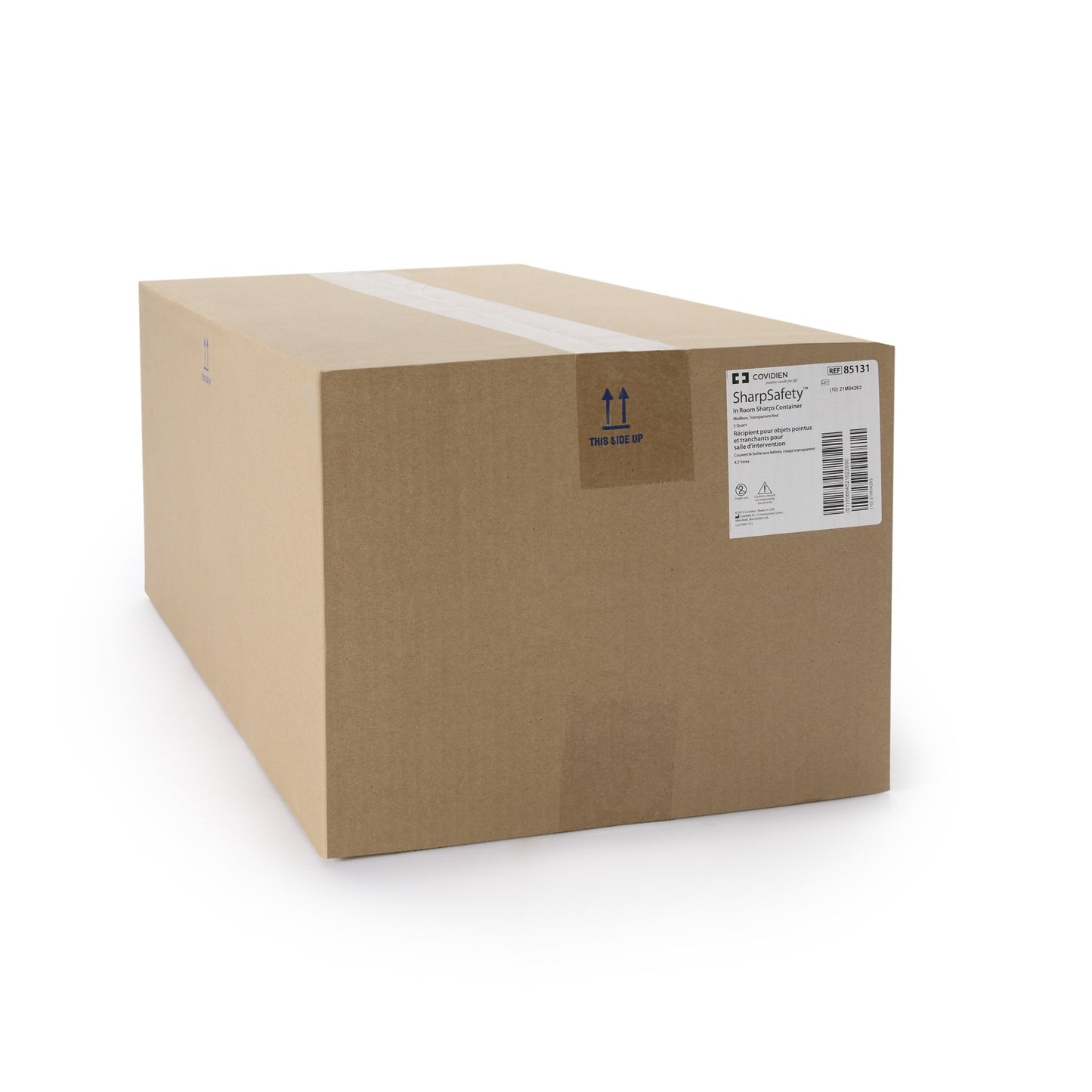 CONTAINER, SHARPS RED 5QT MAILBOX STYLE (20/CS)