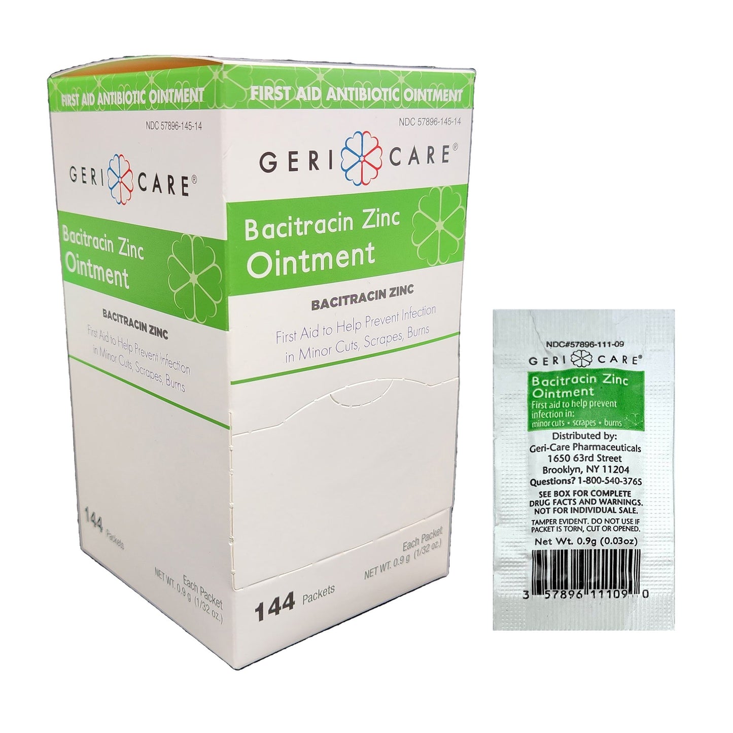 BACITRACIN ZINC, OINT 0.9GM (144/BX 12BX/CS)